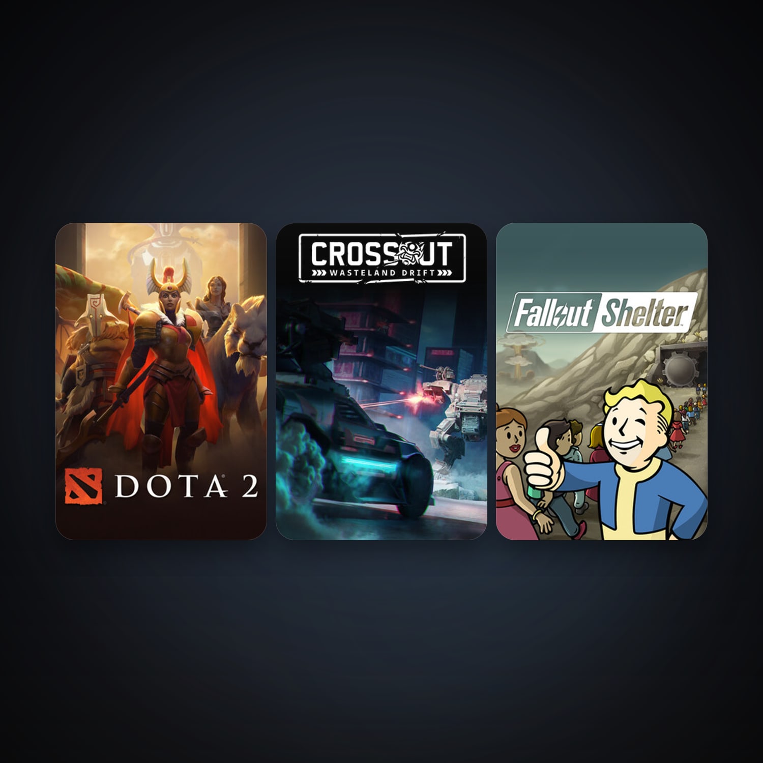 Dota 2 + Crossout, 5 games, clean — HabibiAccounts