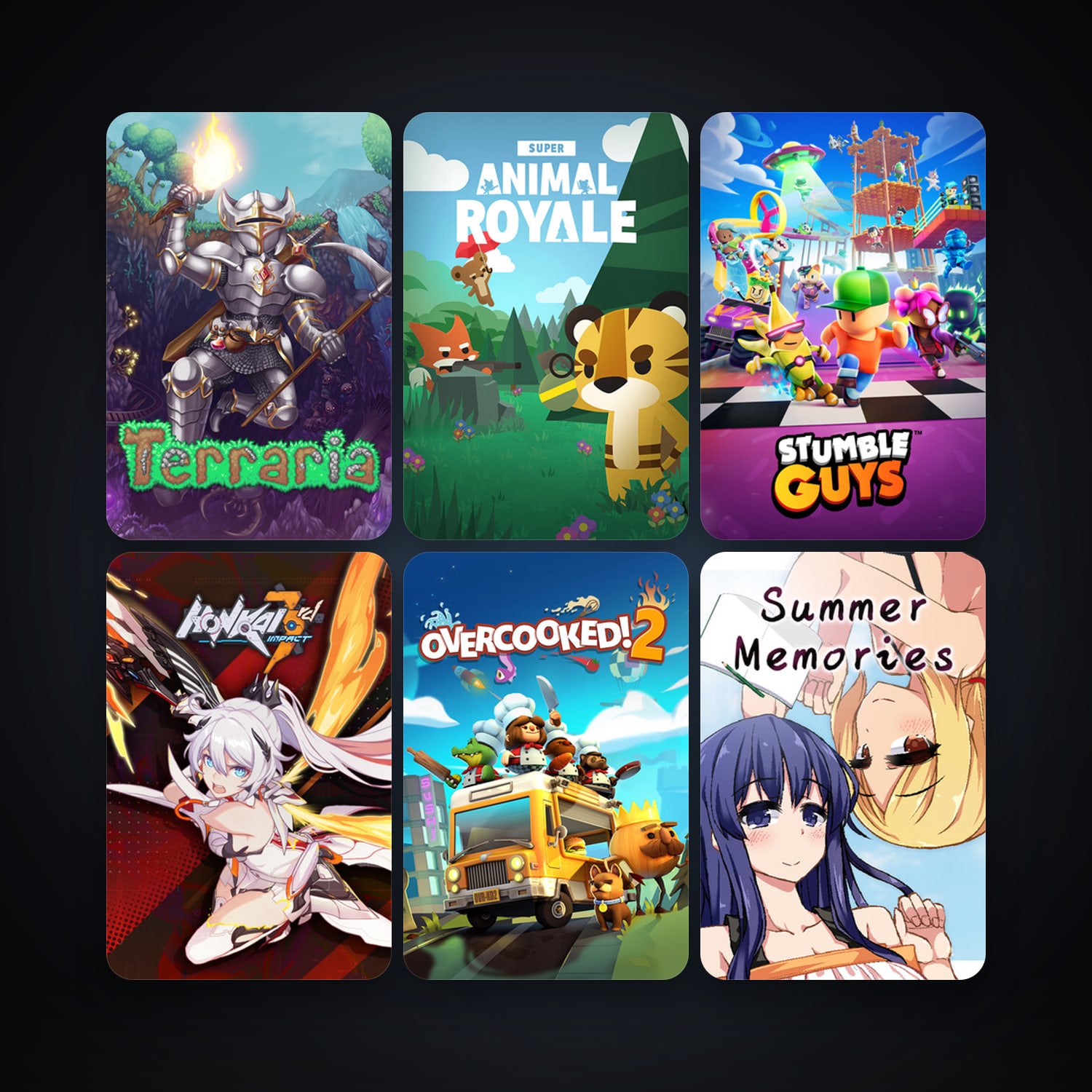 Terraria + Overcooked! 2, 48 games, clean — HabibiAccounts