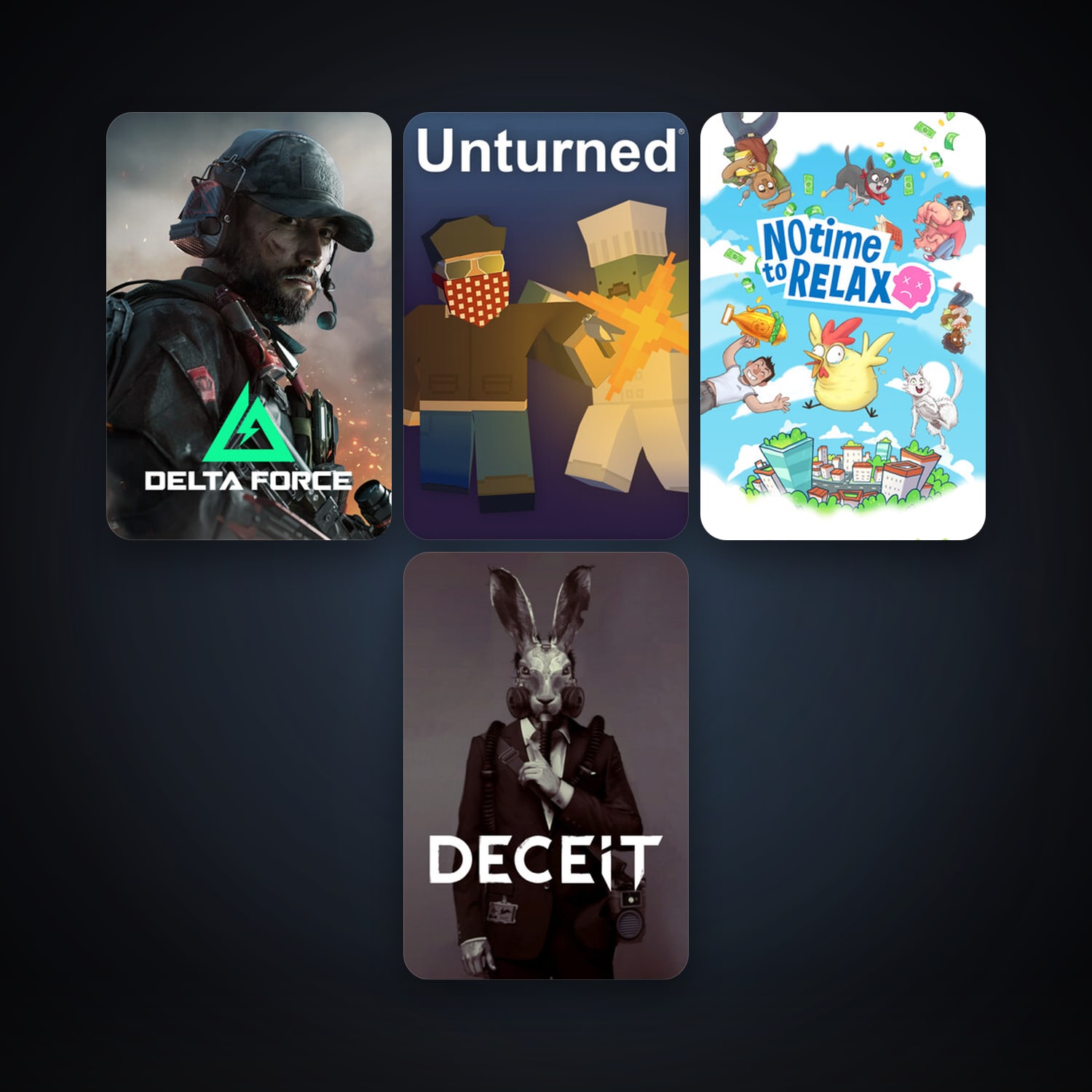 Unturned + Deceit, 11 games, clean — HabibiAccounts