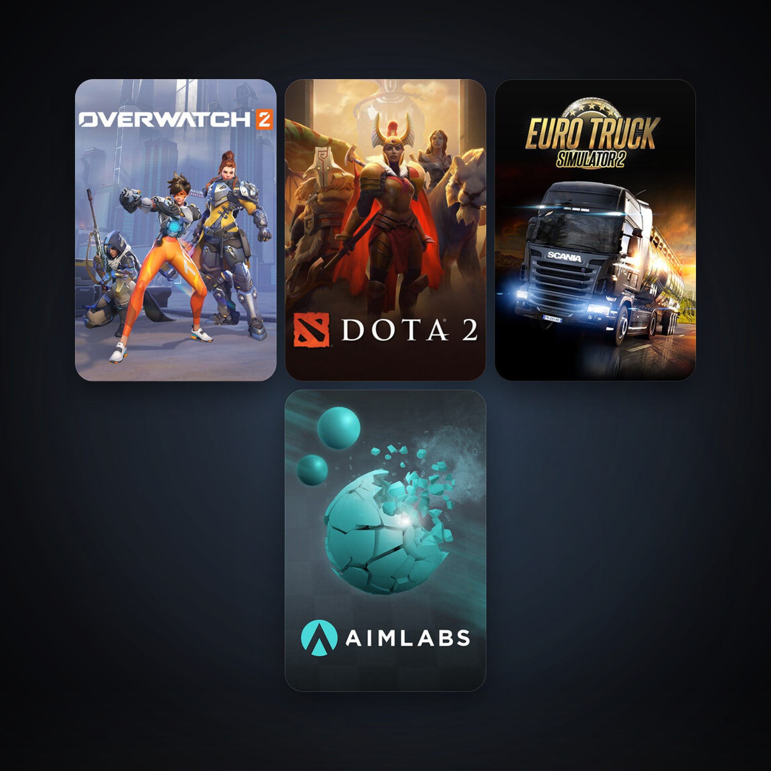 Dota 2 + Euro Truck Simulator 2, 6 games, clean — HabibiAccounts
