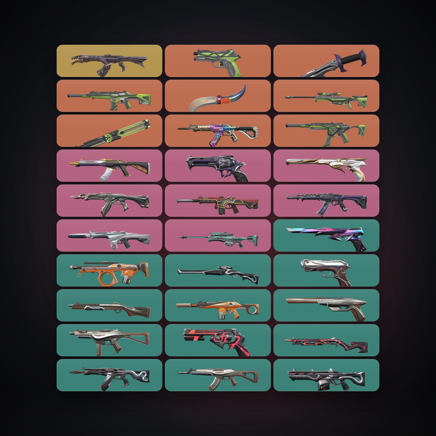 EU Plat 1 locker — 3 knives, 58 skins, lvl 110 — HabibiAccounts