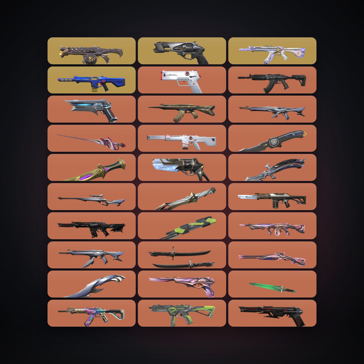 AP Immortal 1 locker — 13 knives, 215 skins, lvl 252 — HabibiAccounts