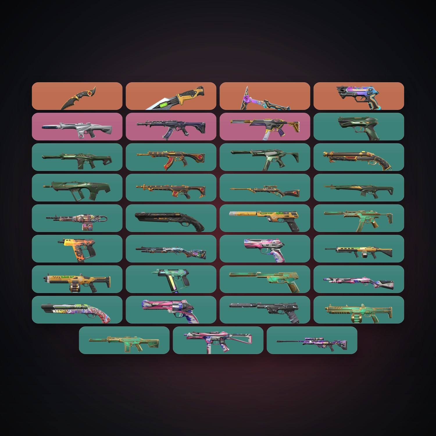 EU Silver 3 locker — 3 knives, 36 skins, lvl 94 — HabibiAccounts