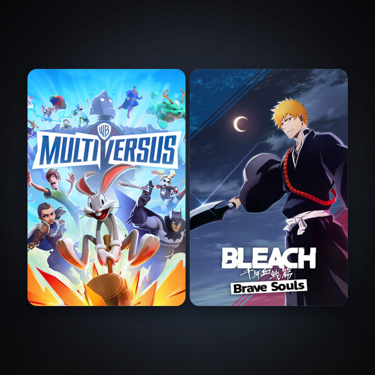 BLEACH Brave Souls + MultiVersus, 2 games, clean — HabibiAccounts