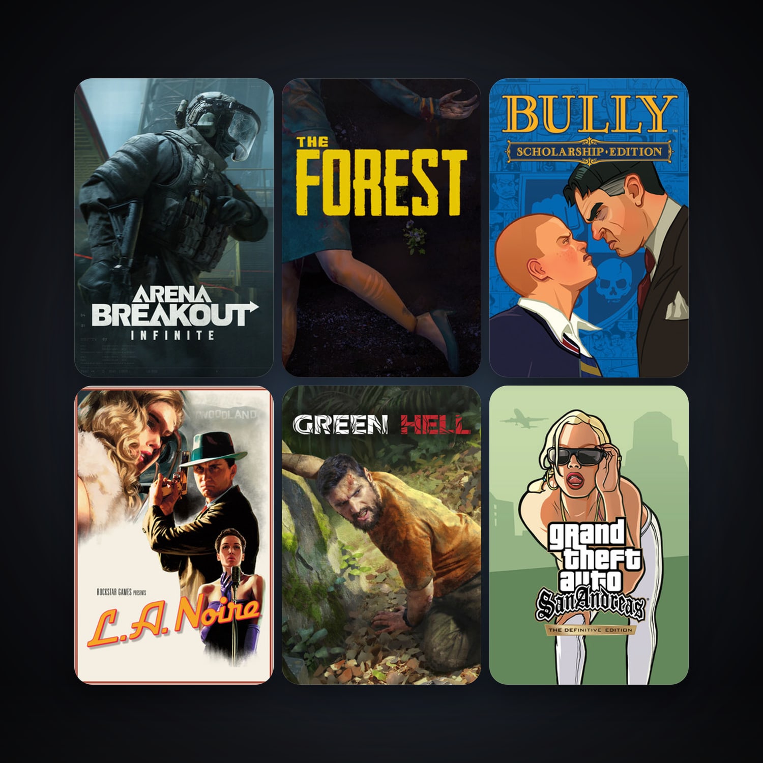 Bully: Scholarship Edition + L.A. Noire, 12 games, clean — HabibiAccounts