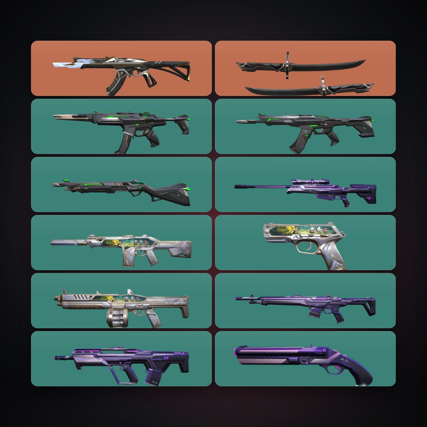 NA locker — 1 knives, 12 skins, lvl 25 — HabibiAccounts