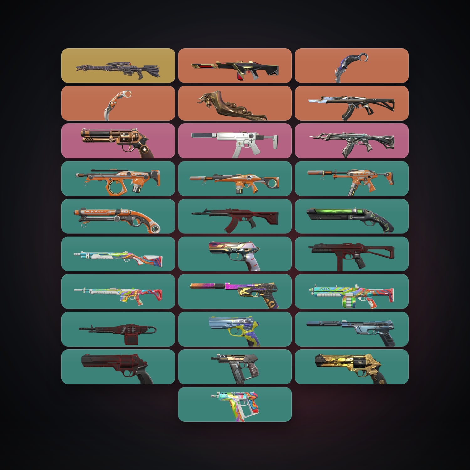 EU Ascendant 2 locker — 3 knives, 28 skins, lvl 153 — HabibiAccounts