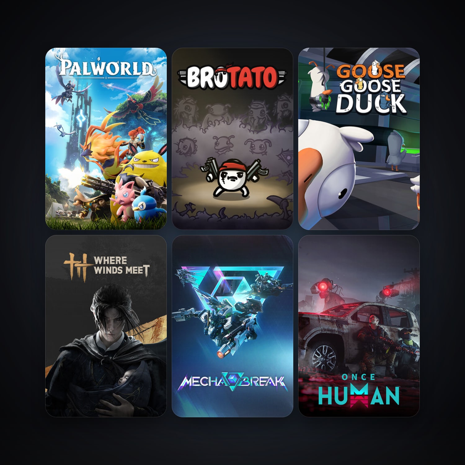 Goose Goose Duck + Palworld, 8 games, clean — HabibiAccounts