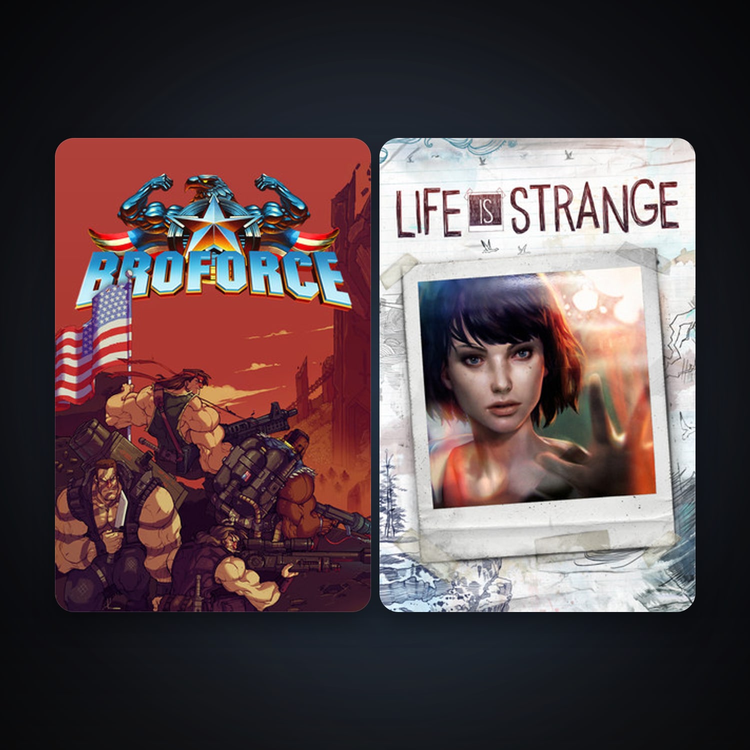Broforce + Life is Strange - Episode 1, 2 games, clean — HabibiAccounts