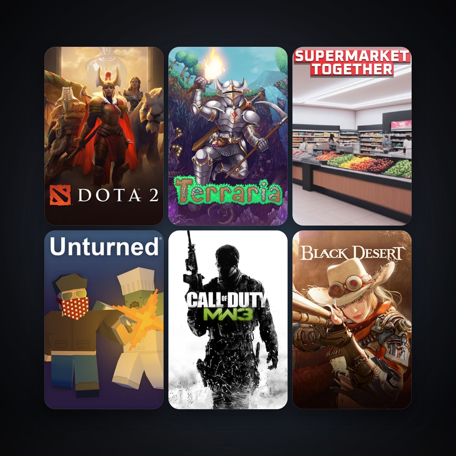 Dota 2 + Call of Duty: Modern Warfare 3 (2011), 12 games, clean — HabibiAccounts