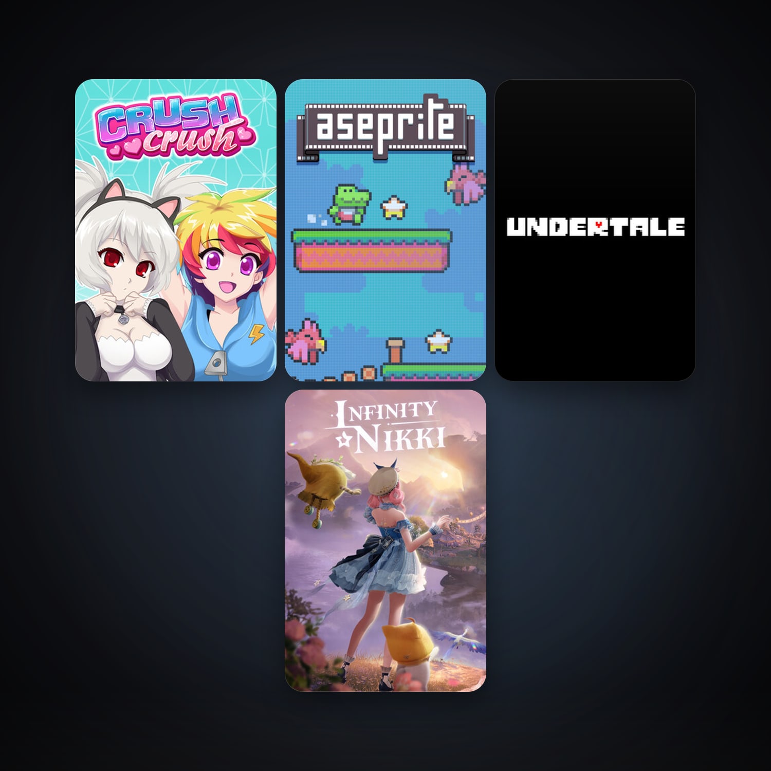 Undertale + Aseprite, 13 games, clean — HabibiAccounts