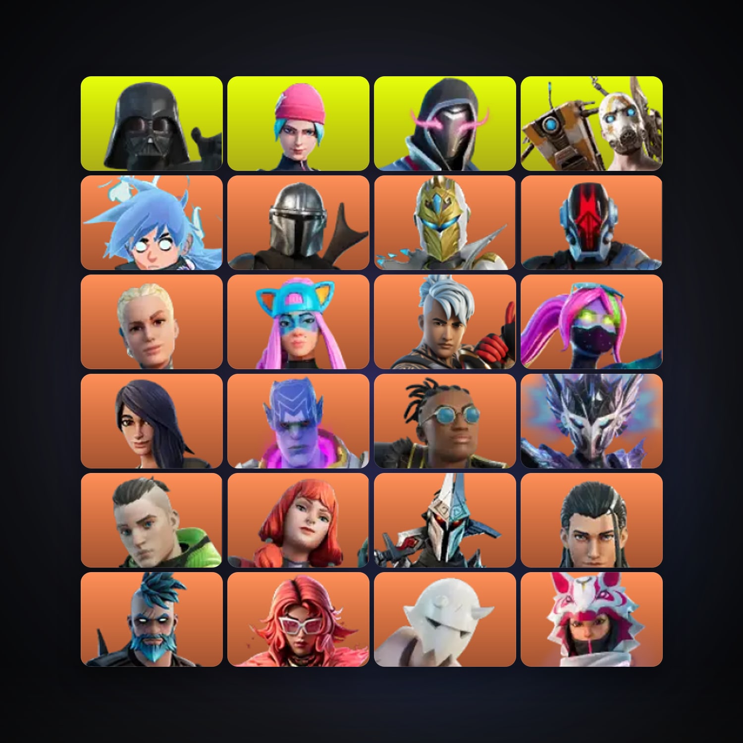 هالحساب فورتنايت، اللوكر مليان 298 سكن، 100 فيبوكس، لفل 5192، 435 فوز — HabibiAccounts