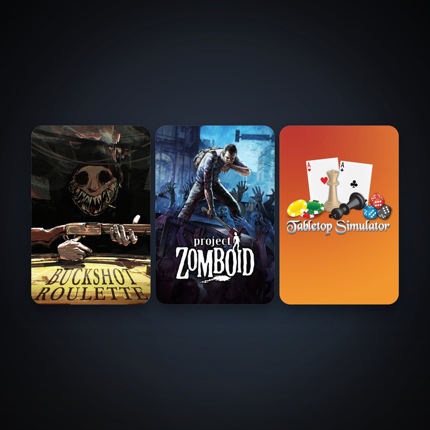 Project Zomboid + Tabletop Simulator, 4 games, clean — HabibiAccounts