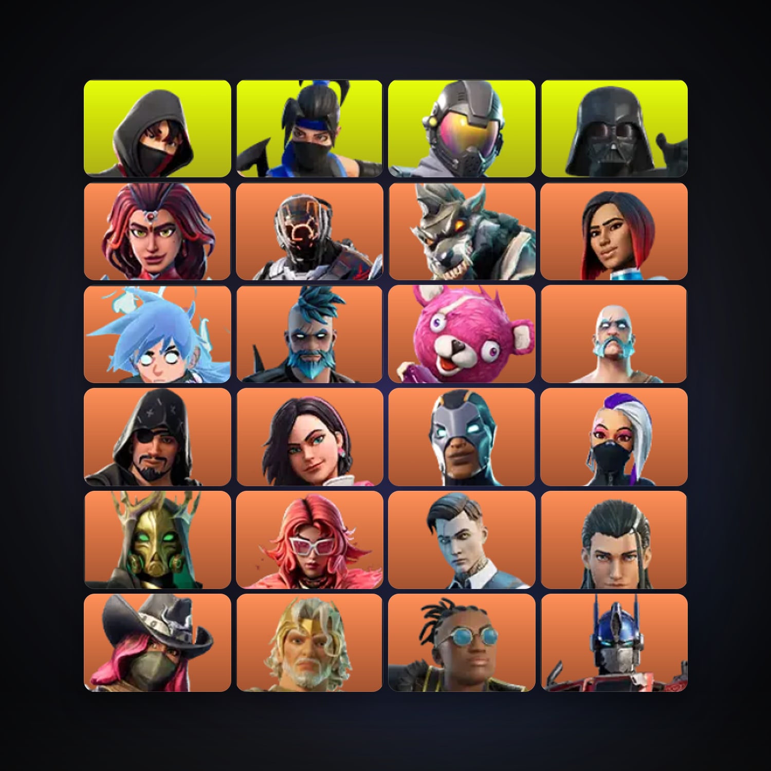 هالحساب فورتنايت، اللوكر مليان 681 سكن، 300 فيبوكس، لفل 6938، 1.3K فوز — HabibiAccounts