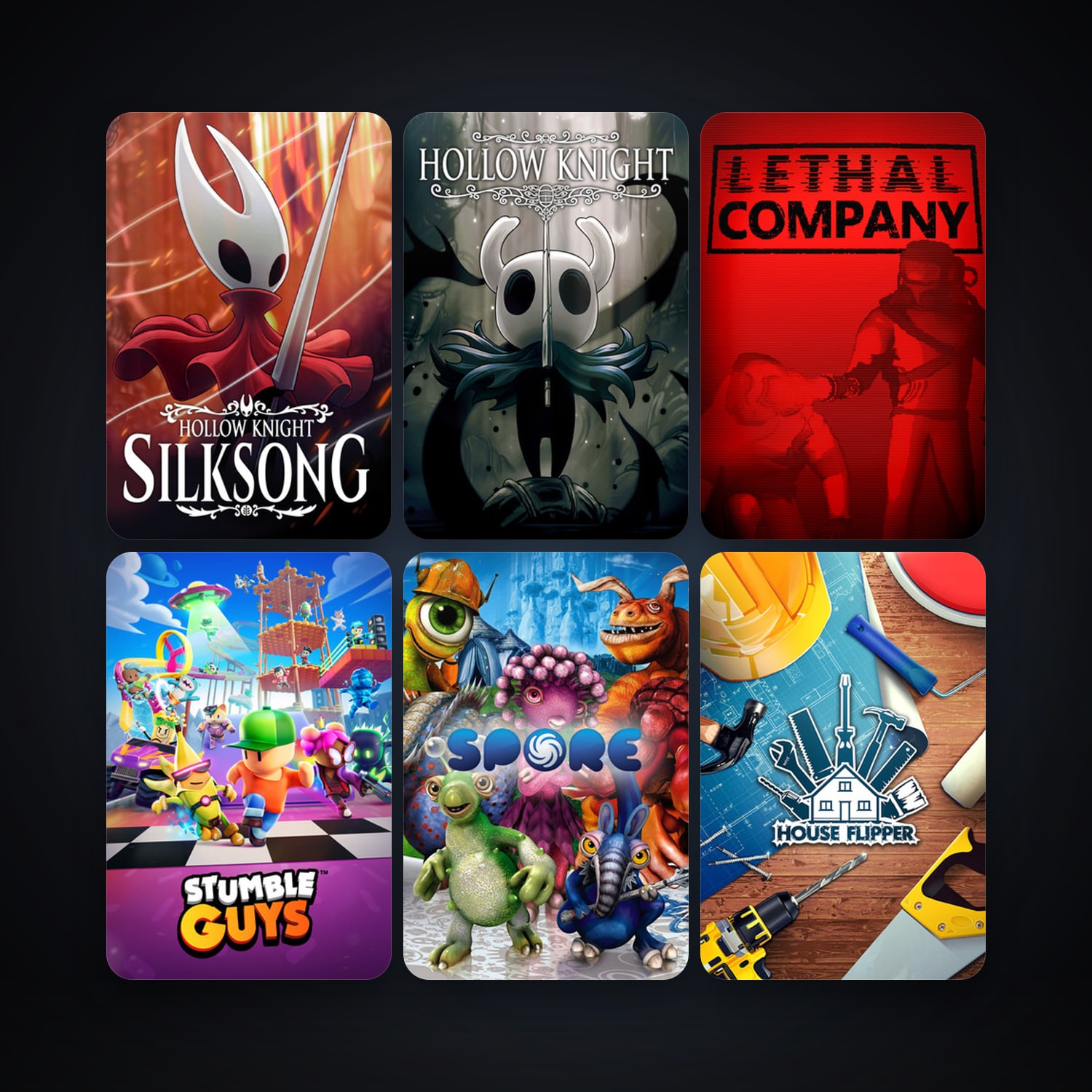 SPORE + Gang Beasts, 20 games, clean — HabibiAccounts