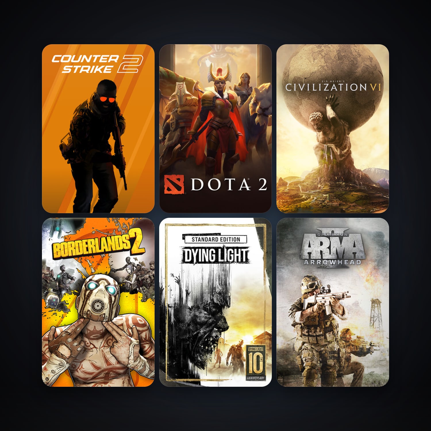 Dota 2 + CS2 Prime, 50 games, Steam 10, clean — HabibiAccounts