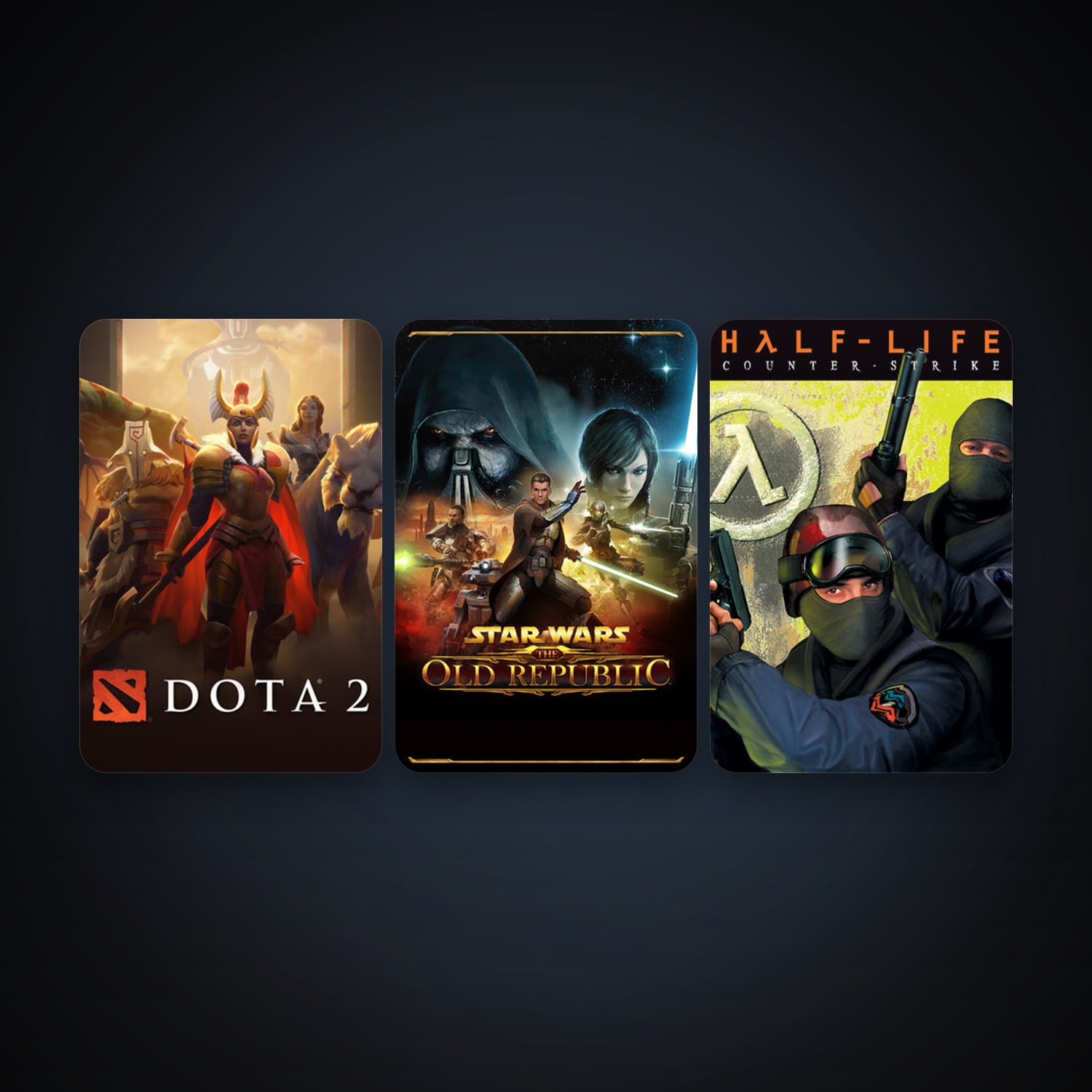 Counter-Strike + Dota 2, 5 games, clean — HabibiAccounts