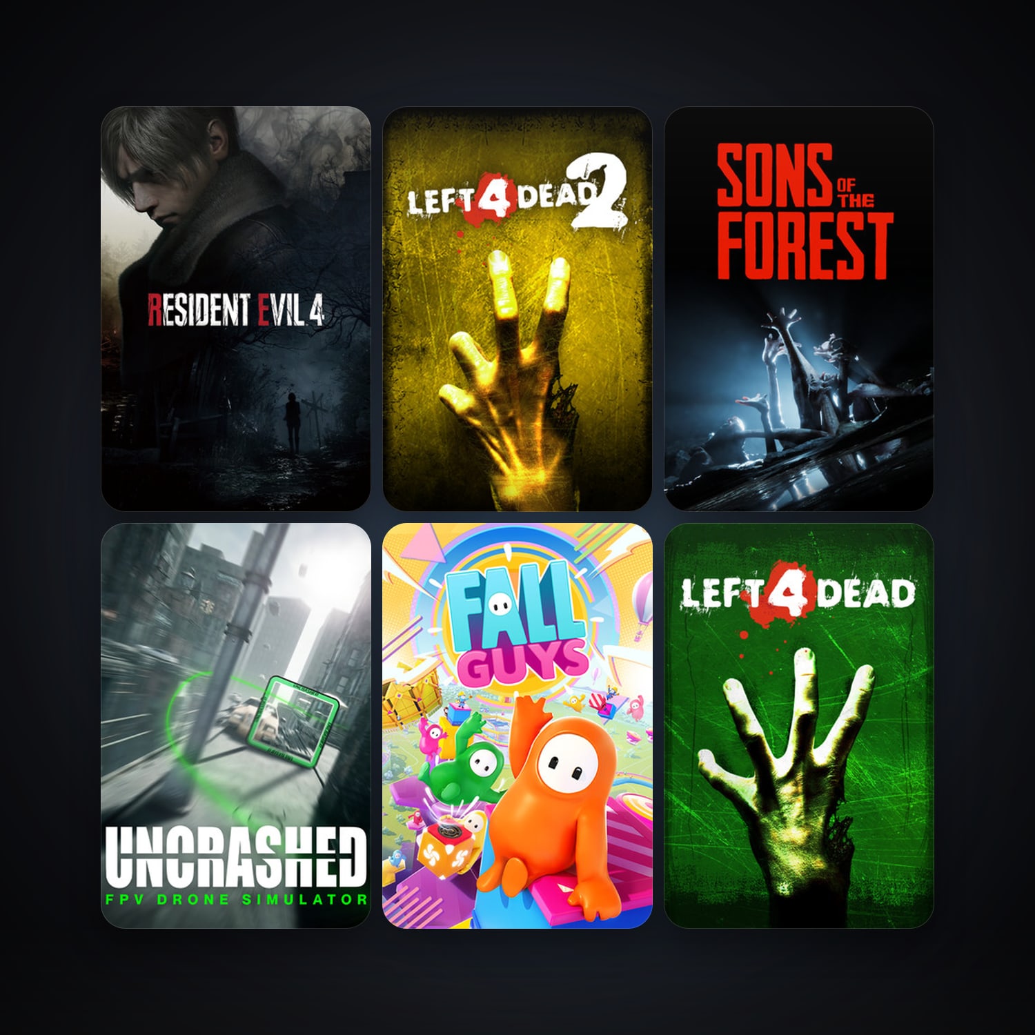 Left 4 Dead + Left 4 Dead 2, 7 games, clean — HabibiAccounts