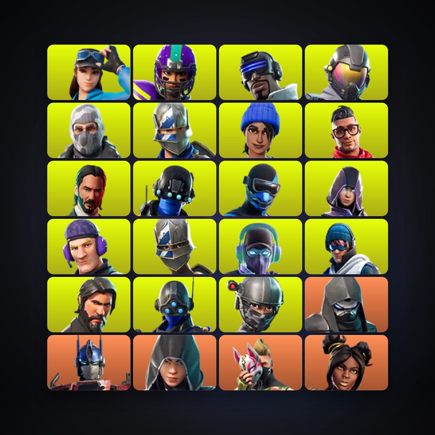 Fortnite locker — 171 skins — 800 V-Bucks — lvl 2310 — HabibiAccounts