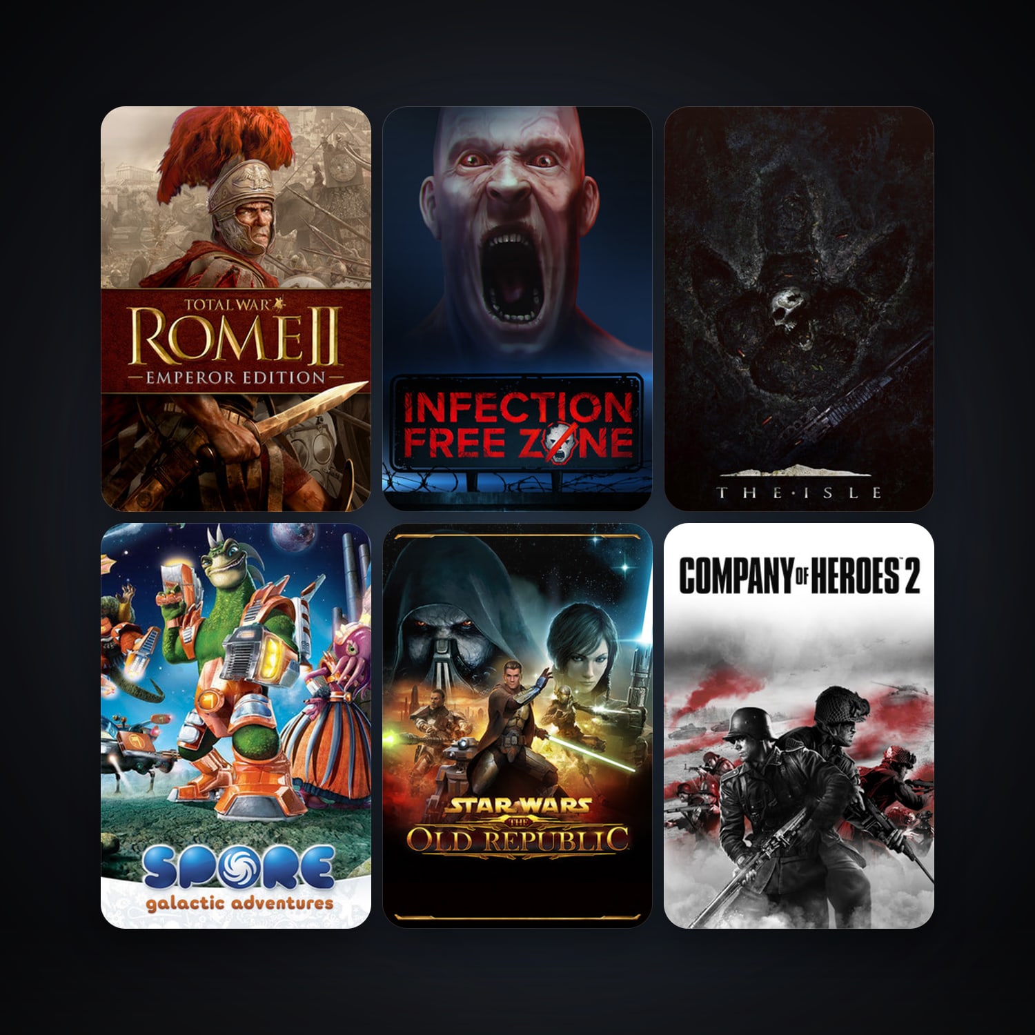 Empire: Total War + SPORE Galactic Adventures, 39 games, Steam 10, clean — HabibiAccounts