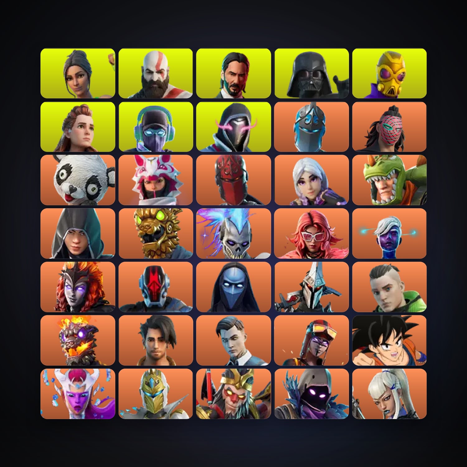 هالحساب فورتنايت Frozen Red Knight وKado Thorne، اللوكر مليان 950 سكن، 2.2K فيبوكس، لفل 8601، 1.1K فوز — HabibiAccounts