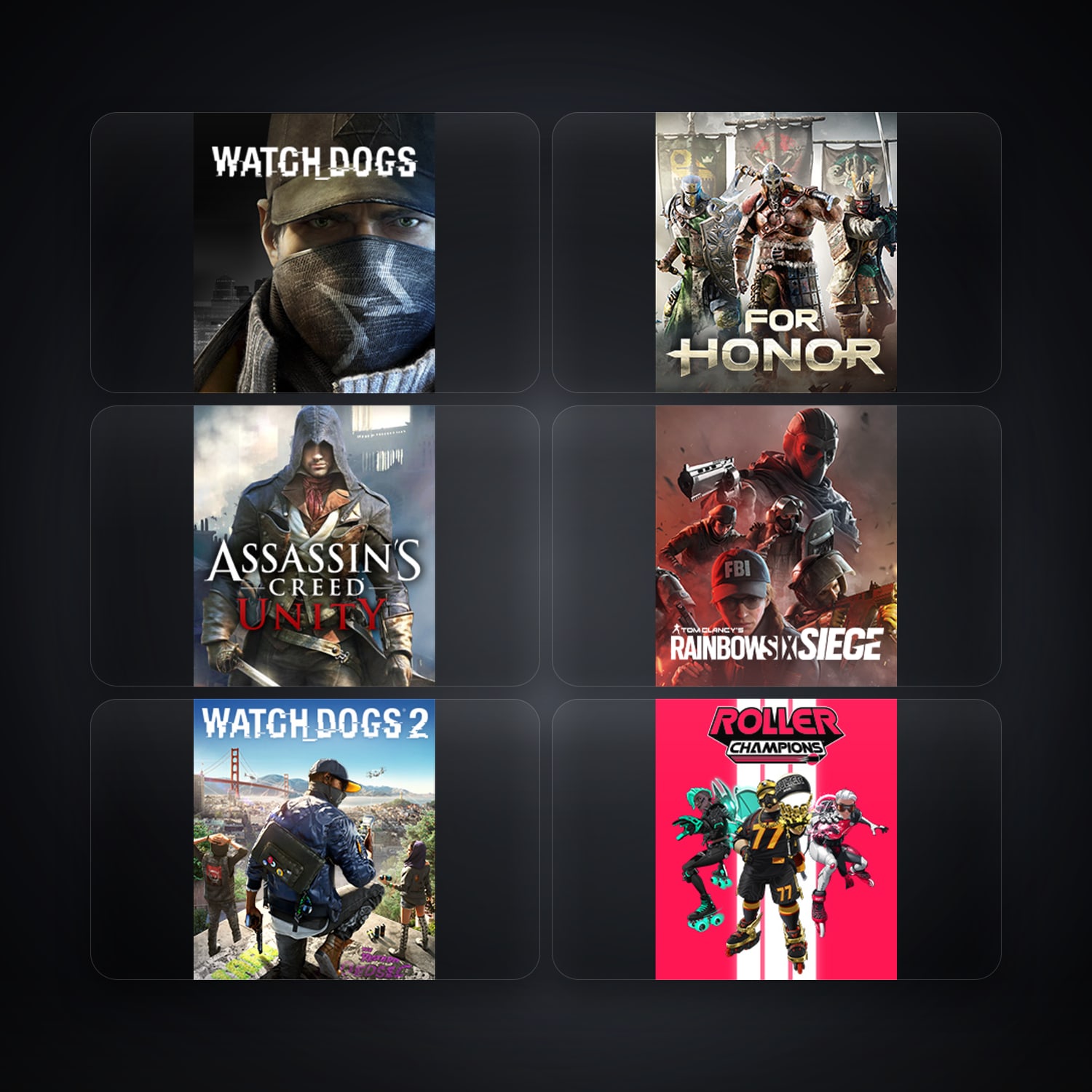 هالحساب يوبيسوفت فيه Watch_Dogs وFor Honor، MX، 6 ألعاب — HabibiAccounts