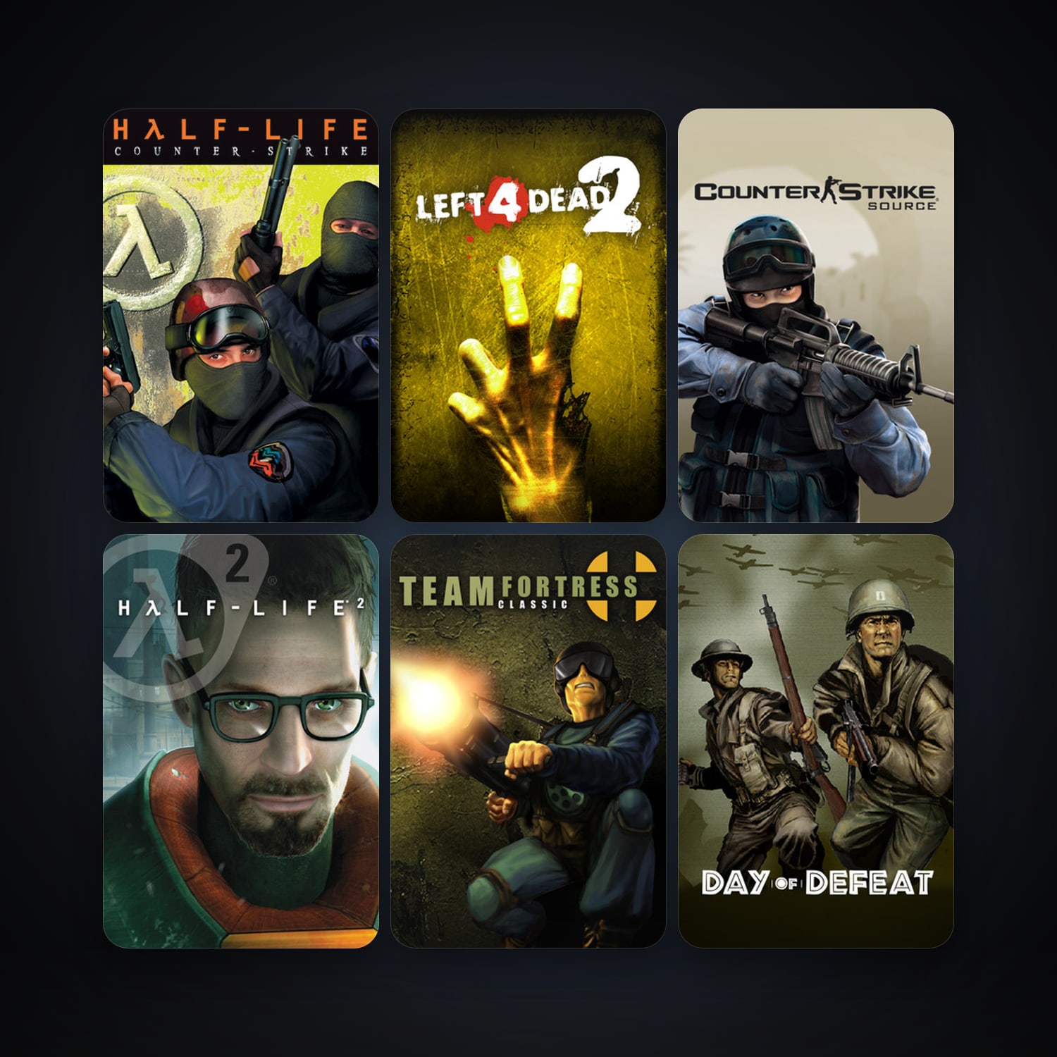 Counter-Strike + Team Fortress Classic, 21 games, clean — HabibiAccounts