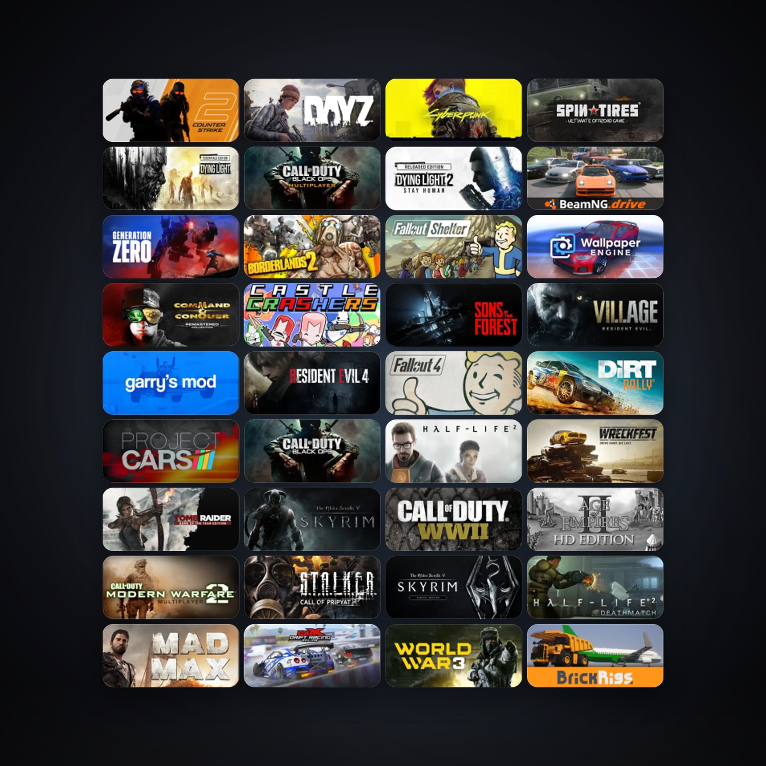 Steam 128 games, Steam 12, clean — HabibiAccounts