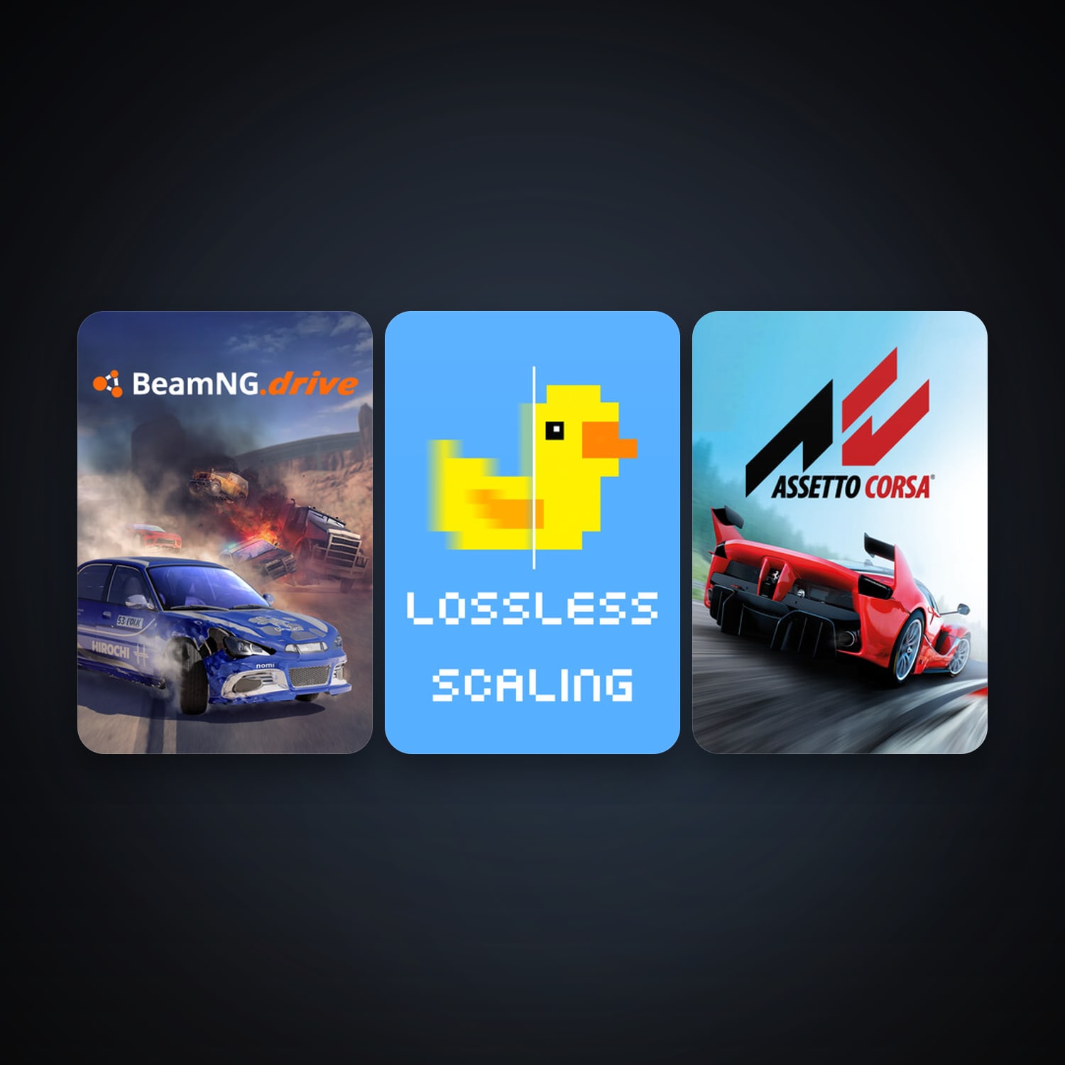 Assetto Corsa + BeamNG.drive, 4 games, clean — HabibiAccounts