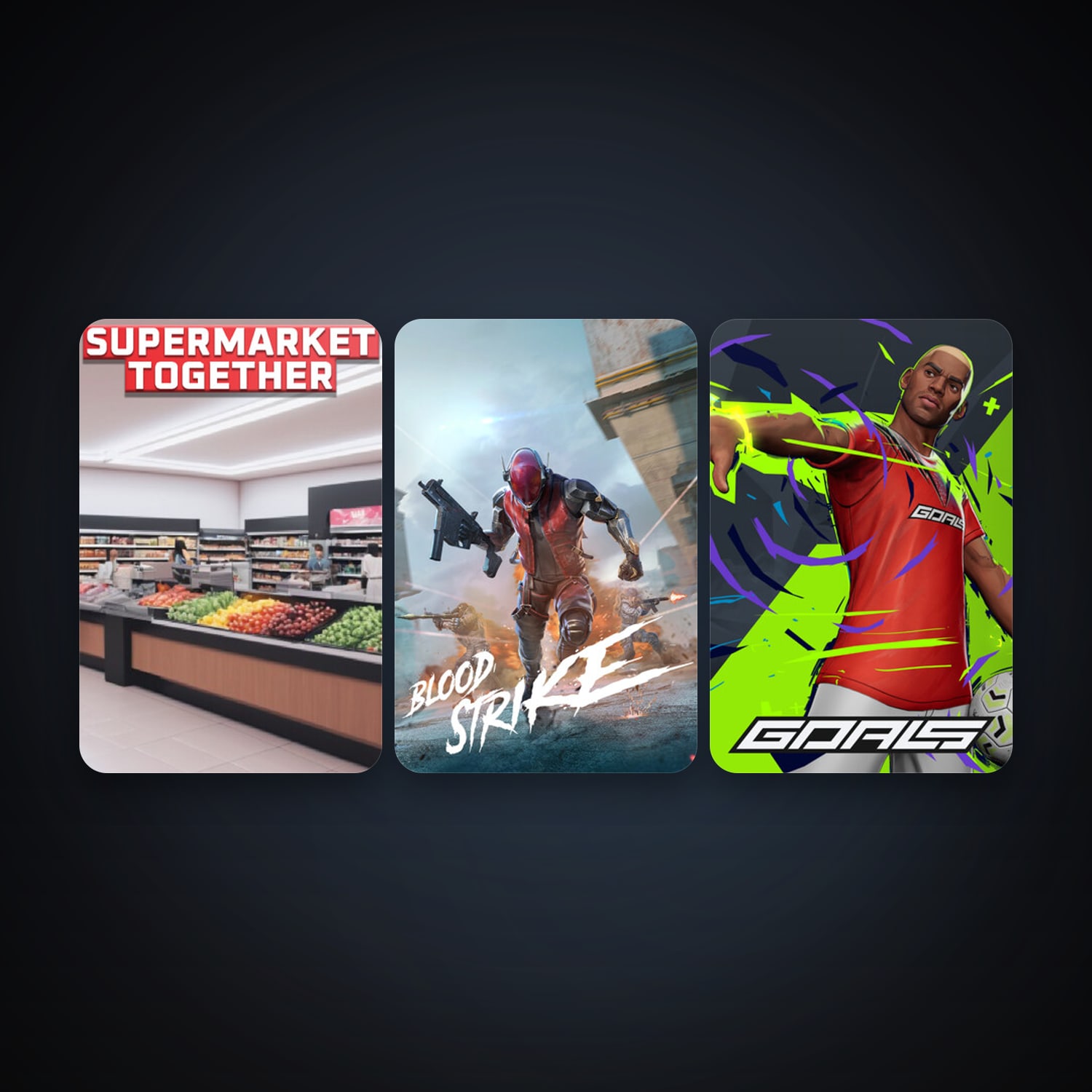 Supermarket Together + GOALS, 8 games, clean — HabibiAccounts