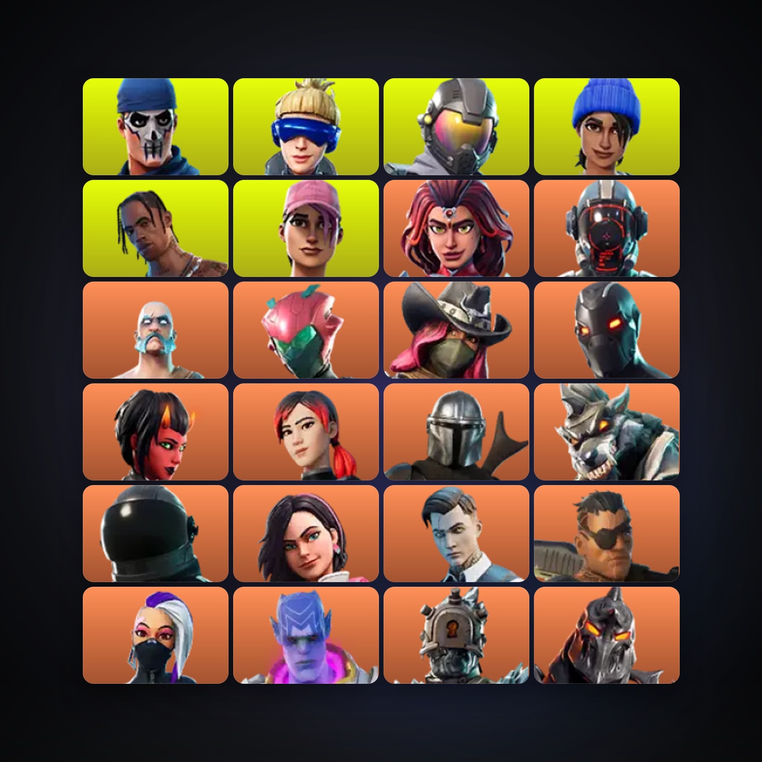 هالحساب فورتنايت Valor وThe Visitor، اللوكر مليان 219 سكن، 800 فيبوكس، لفل 3175، 328 فوز — HabibiAccounts