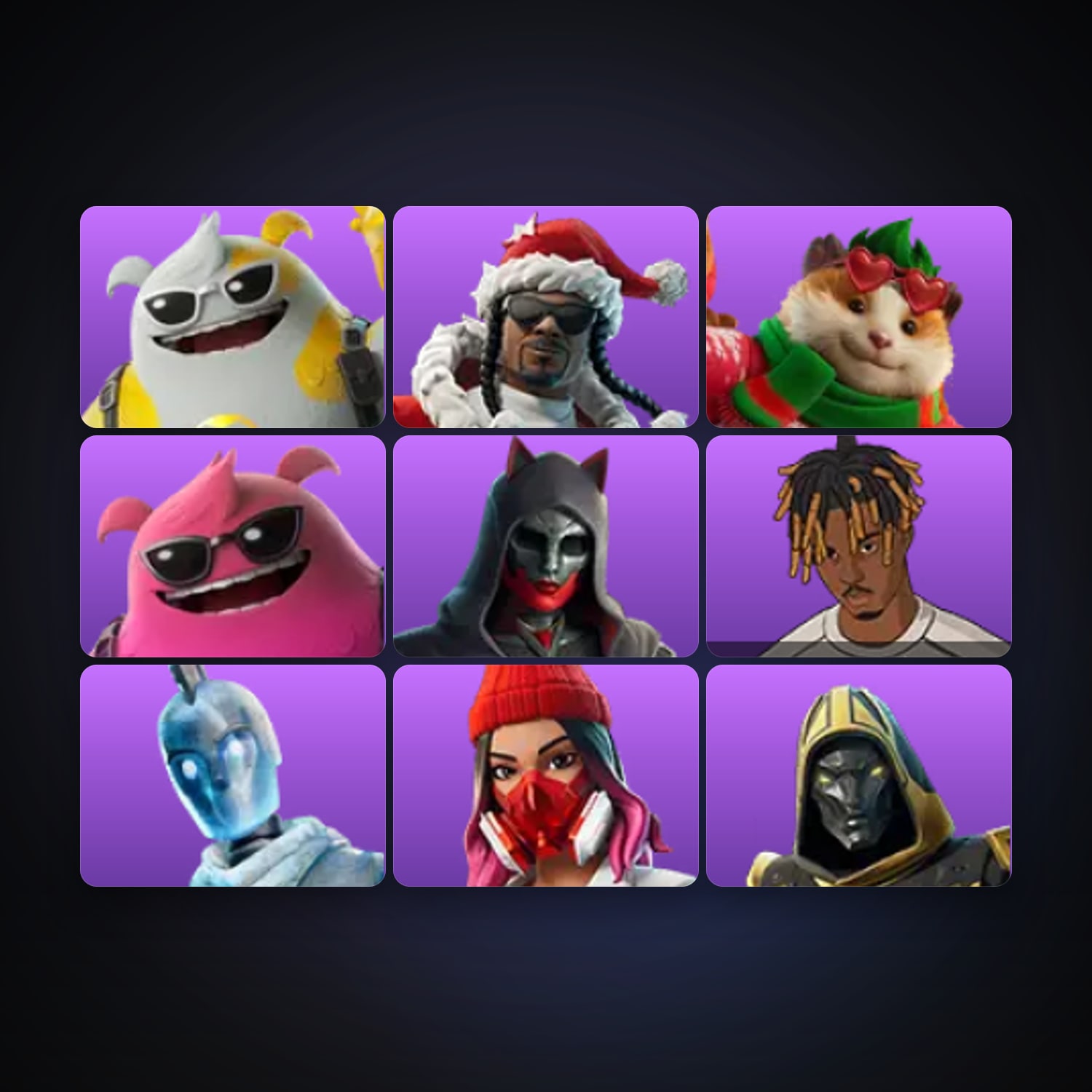 Kickoff Yeddy — Santa Dogg — 9 skins — 950 V-Bucks — lvl 643 — HabibiAccounts
