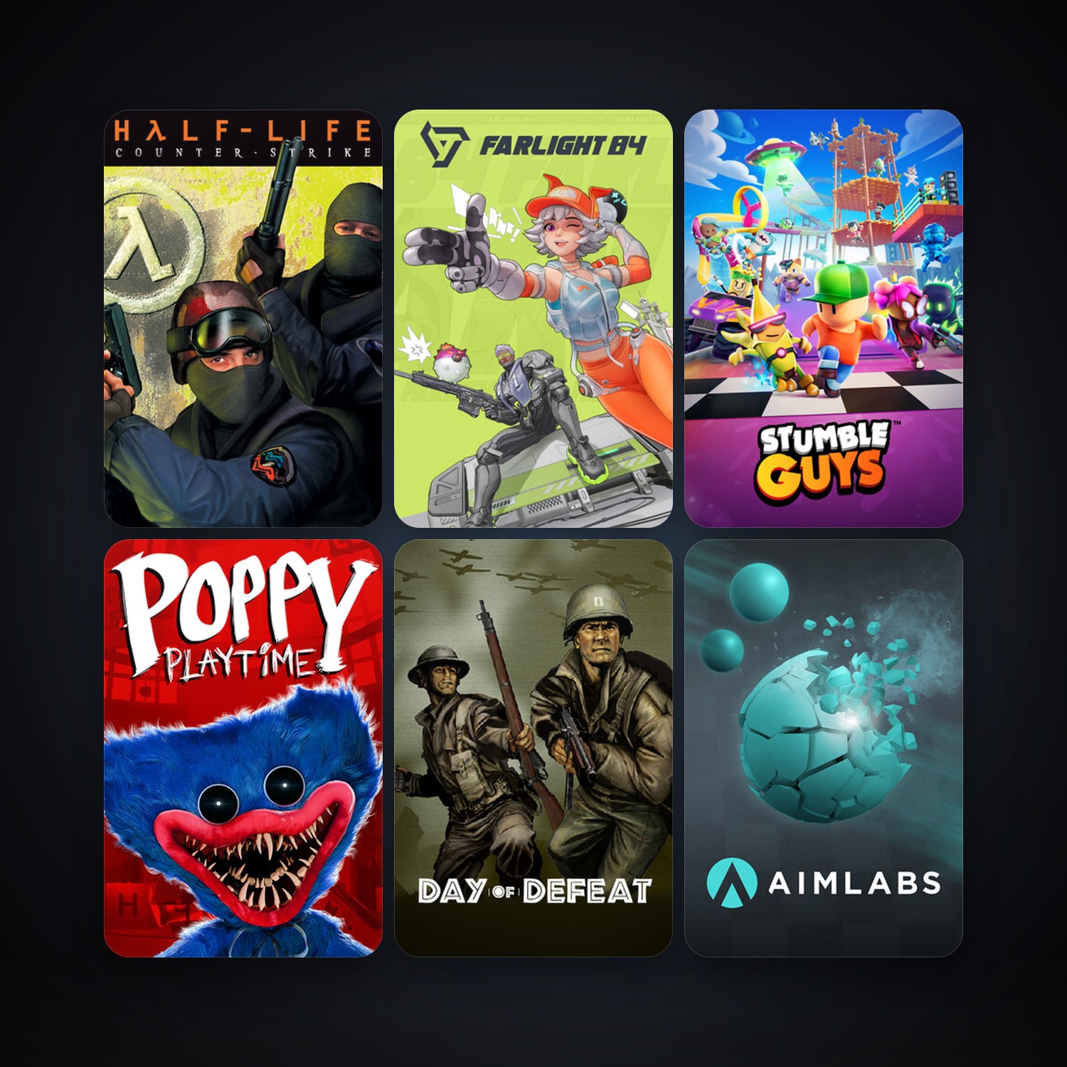 Counter-Strike + Day of Defeat, 20 games, Steam 10, clean — HabibiAccounts