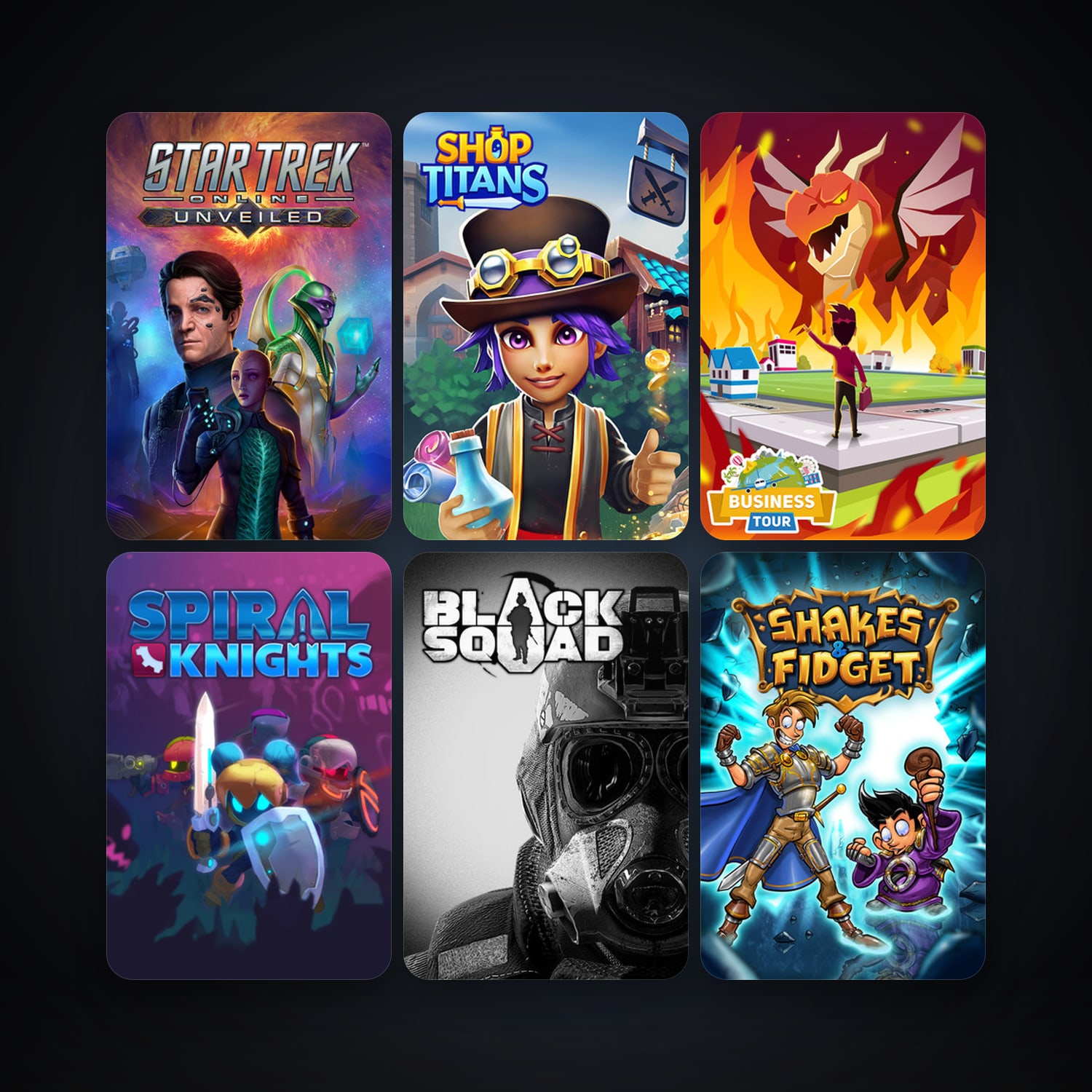 Star Trek Online + Spiral Knights, 35 games, clean — HabibiAccounts