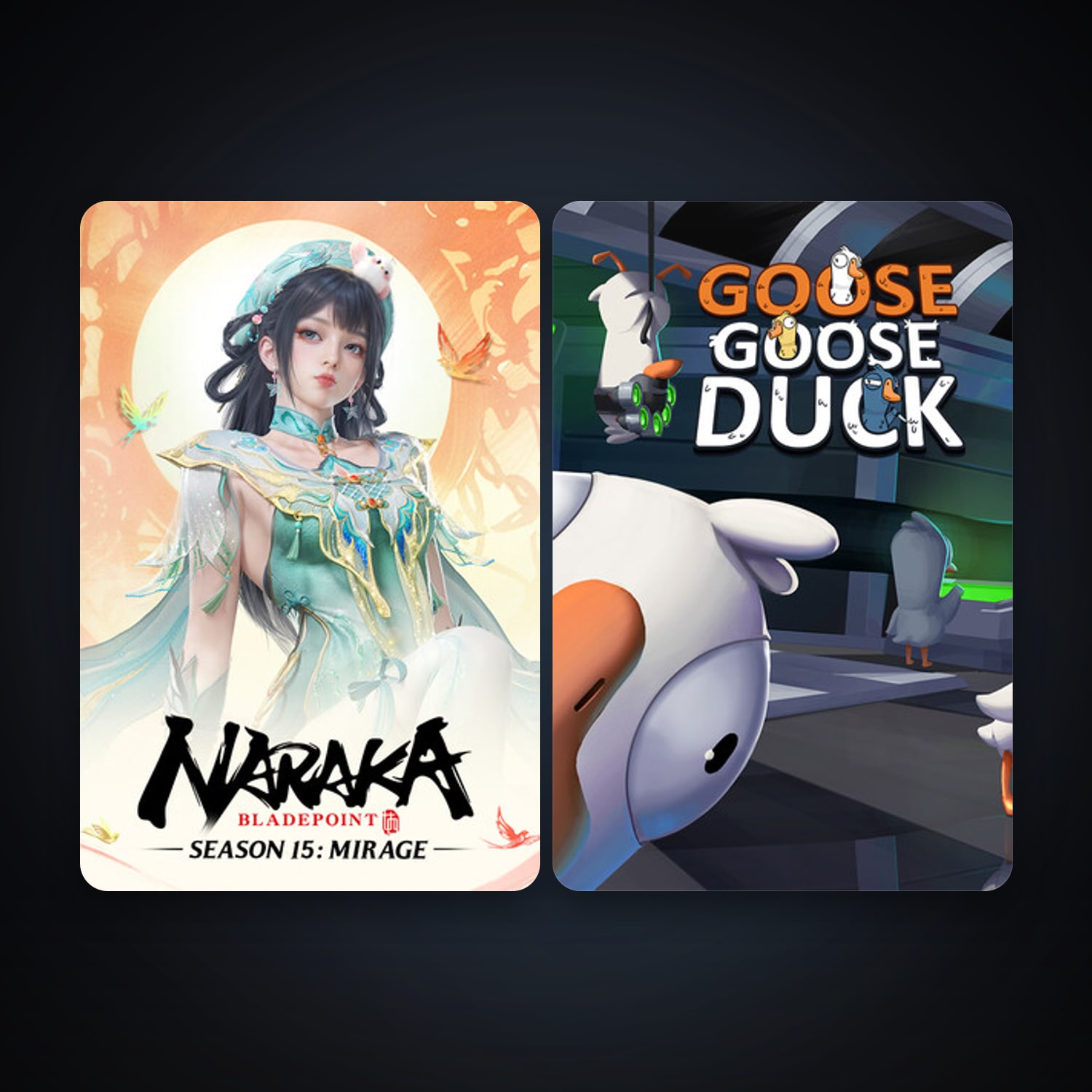 NARAKA: BLADEPOINT + Goose Goose Duck, 2 games, clean — HabibiAccounts