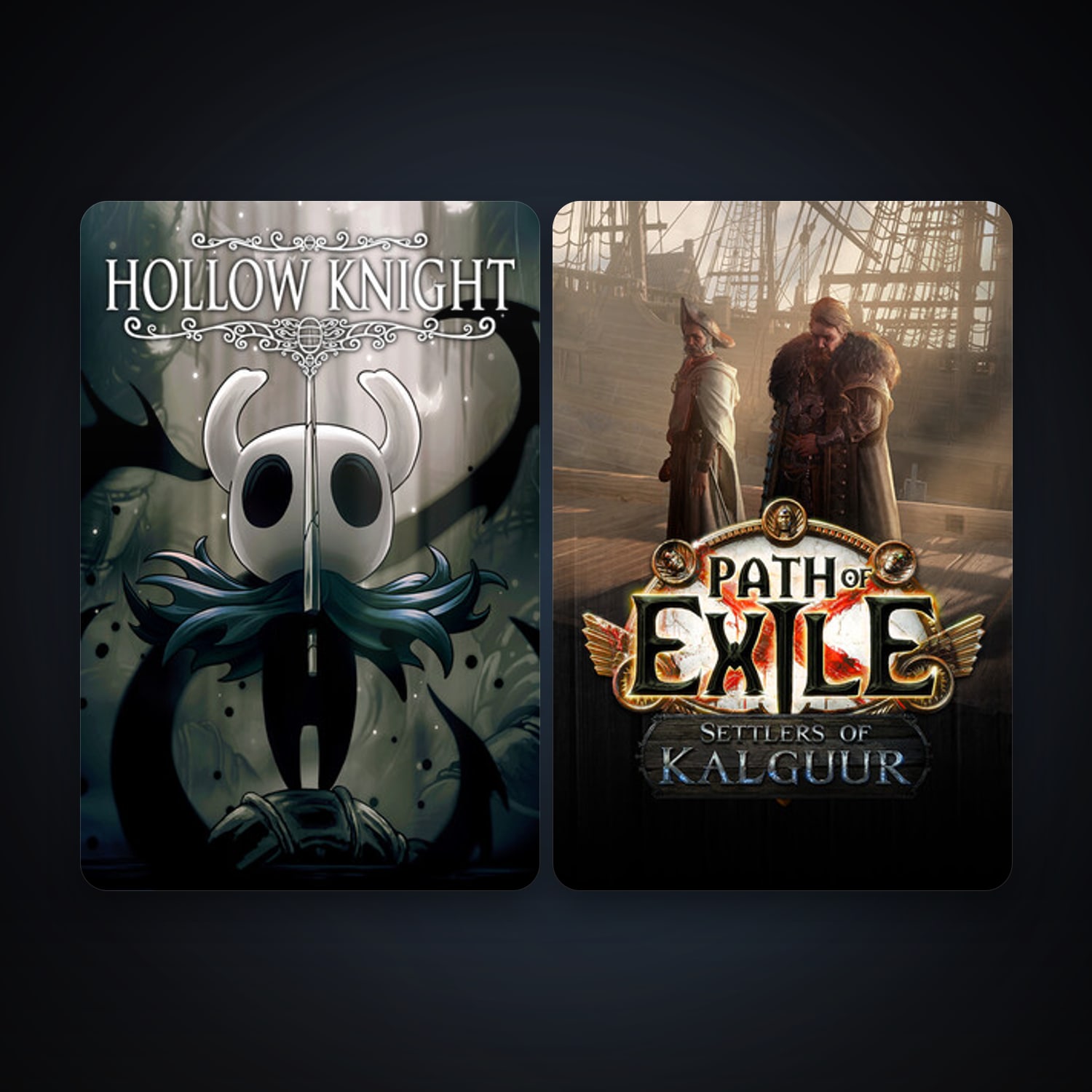 Path of Exile + Hollow Knight, 2 games, clean — HabibiAccounts