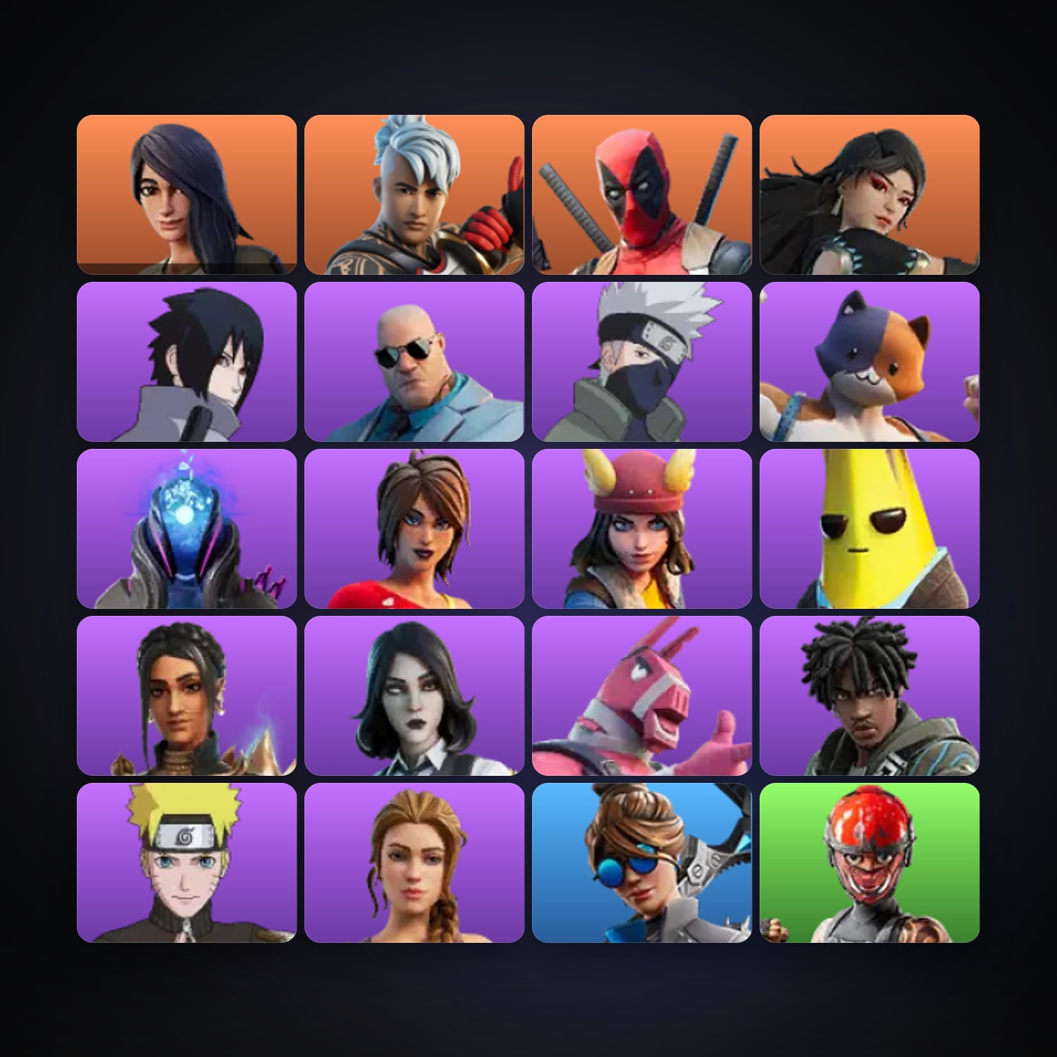 هالحساب فورتنايت Gear Specialist Maya وRonin، لوكر 20 سكن، 150 فيبوكس، لفل 580، 63 فوز — HabibiAccounts
