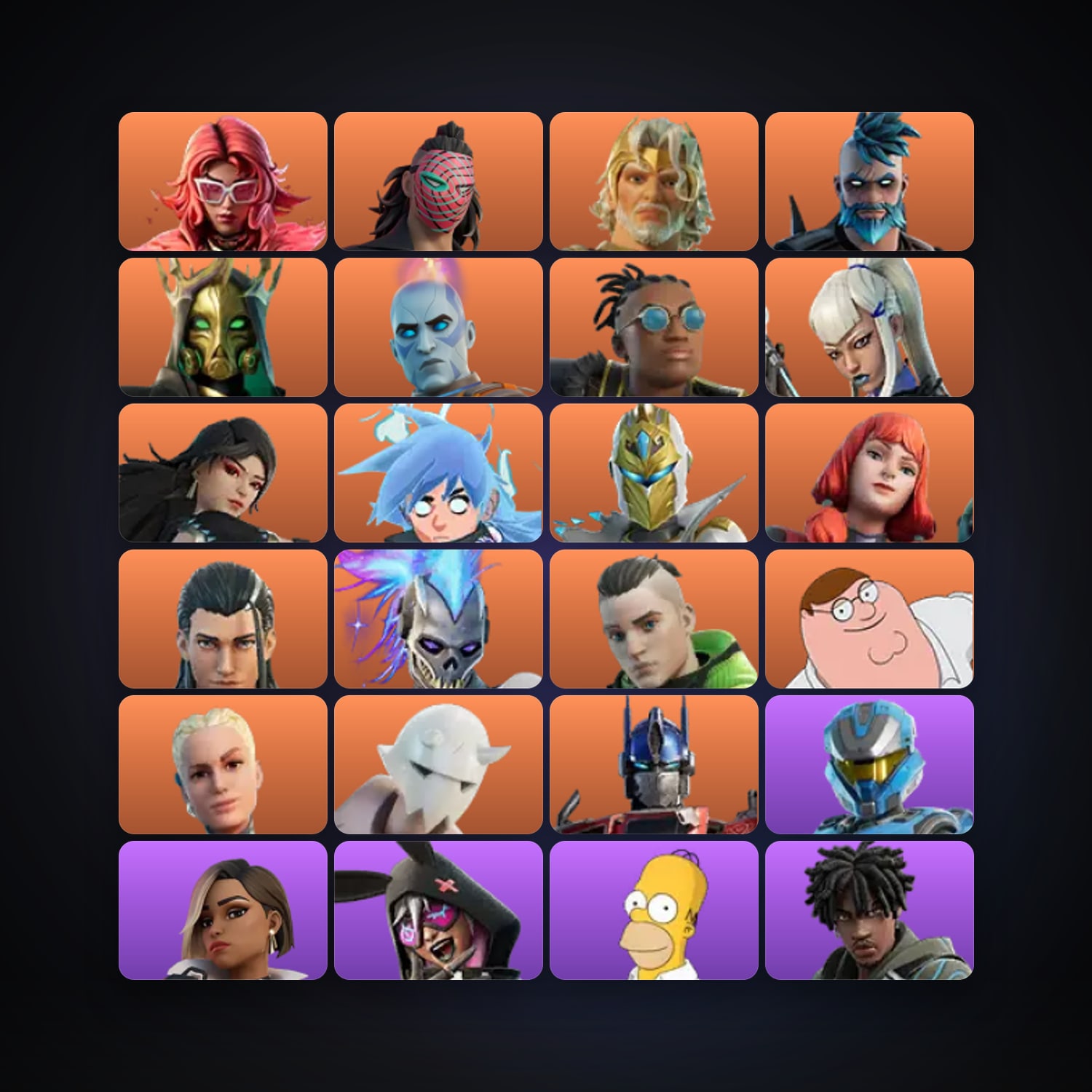Fortnite locker — 220 skins — 450 V-Bucks — lvl 4975 — HabibiAccounts