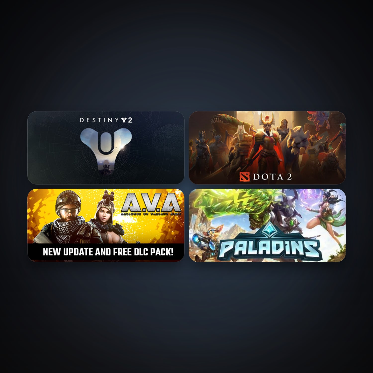 Dota 2 + A.V.A. Alliance of Valiant Arms, 11 games, clean — HabibiAccounts