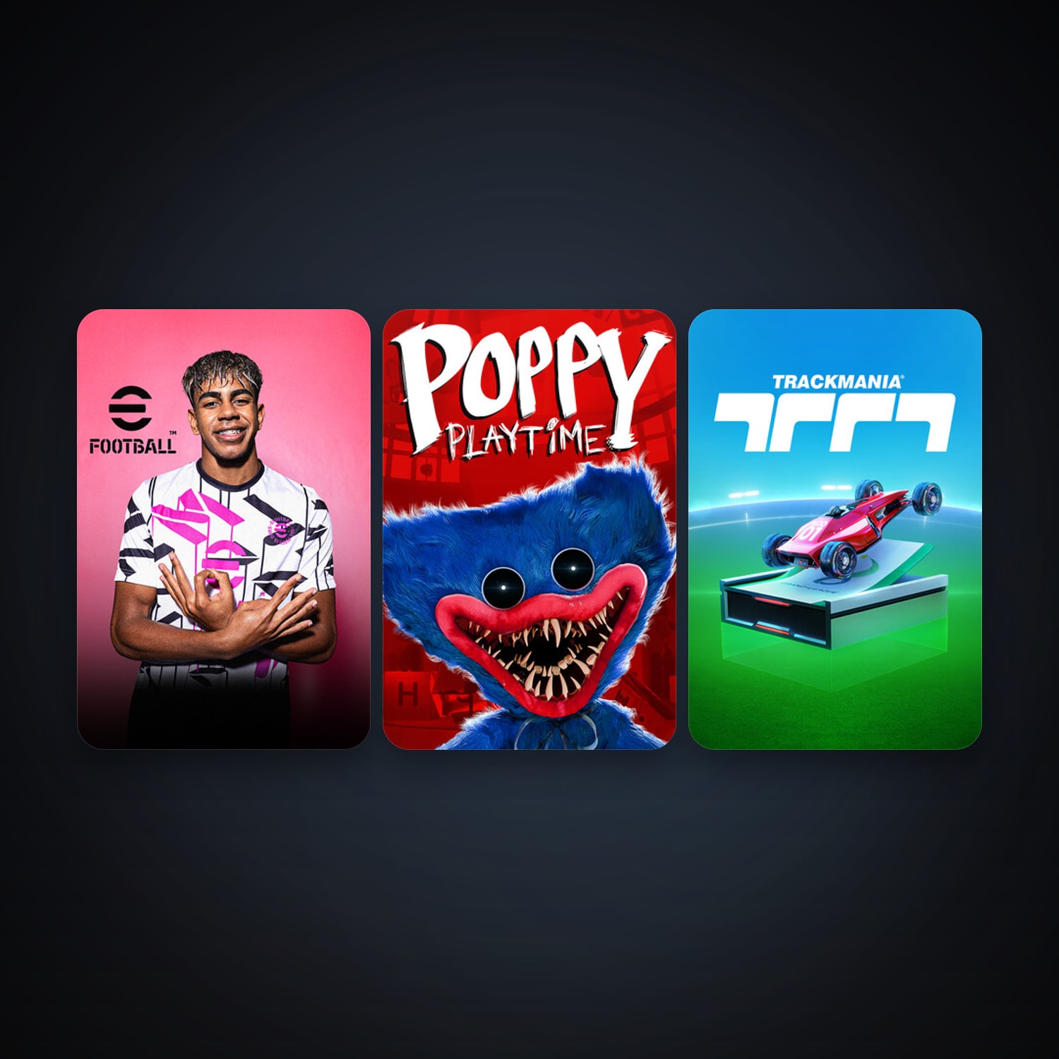 eFootball 2024 + Poppy Playtime, 4 games, clean — HabibiAccounts