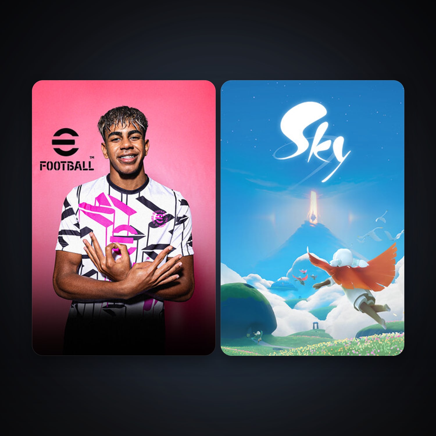 eFootball 2024 + Sky: Children of the Light, 4 games, clean — HabibiAccounts