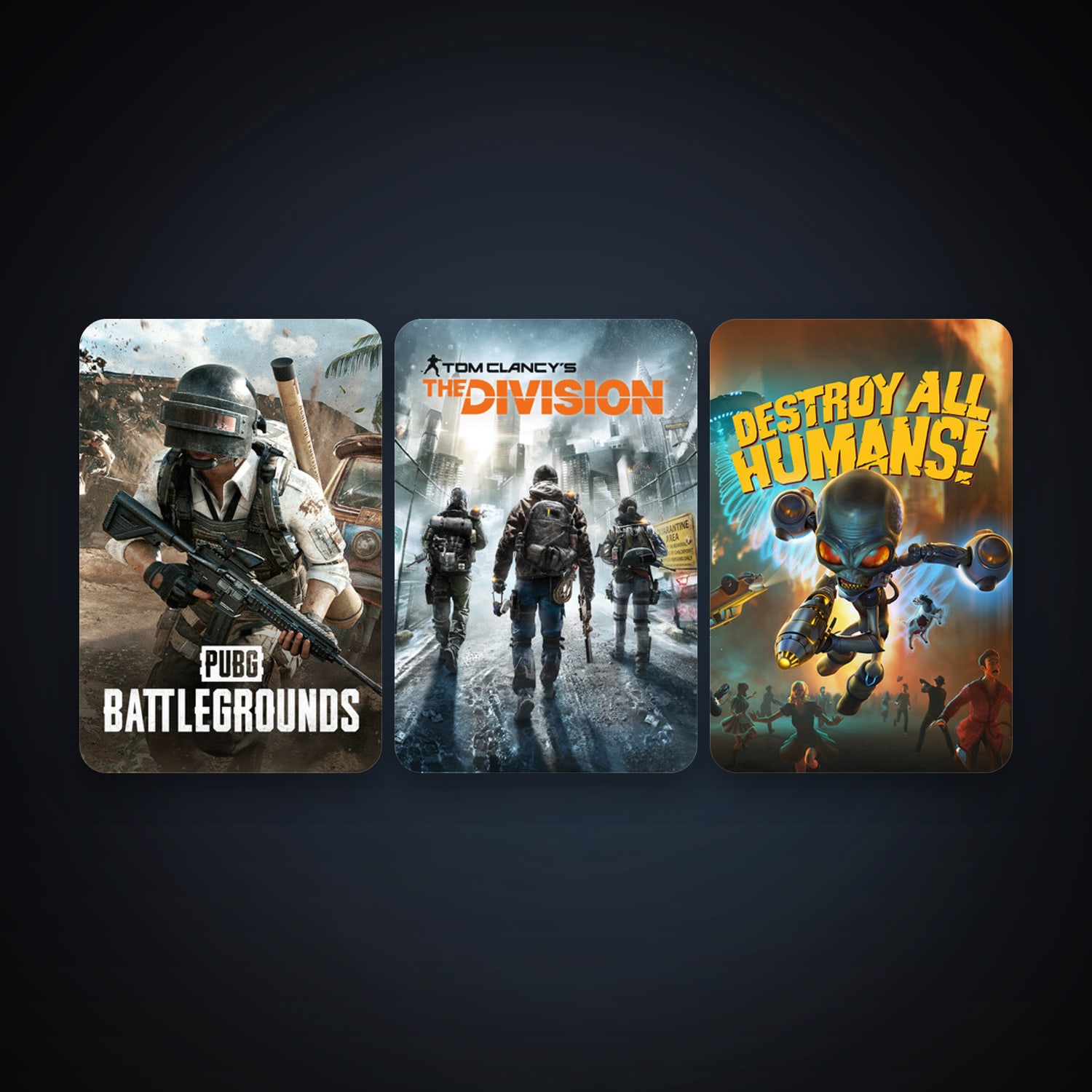 Tom Clancy's The Division + PUBG: BATTLEGROUNDS, 11 games, clean — HabibiAccounts