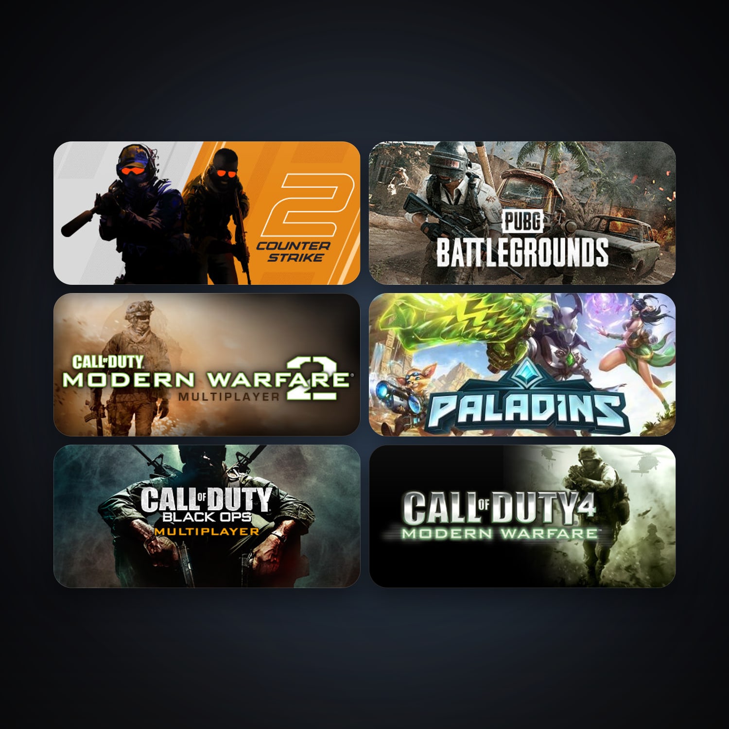 CS2 Prime + Call of Duty 4: Modern Warfare, 12 games, Steam 10, clean — HabibiAccounts