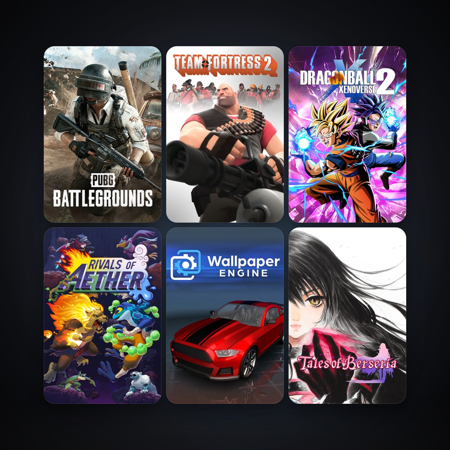 Team Fortress 2 + Ultra Street Fighter IV, 27 games, clean — HabibiAccounts