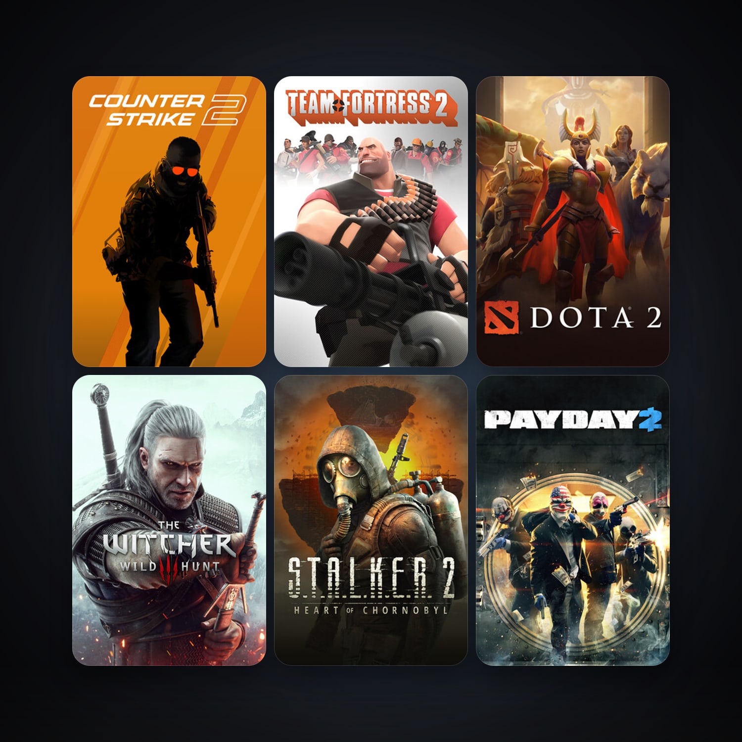 Team Fortress 2 + Dota 2, 204 games, Steam 51, clean — HabibiAccounts
