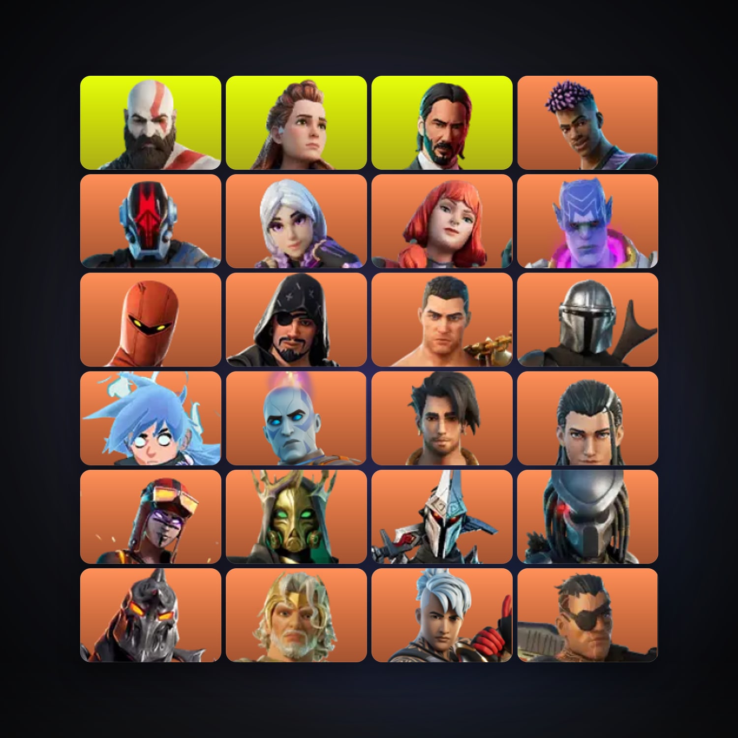 Fortnite locker — 257 skins — 100 V-Bucks — lvl 5493 — HabibiAccounts