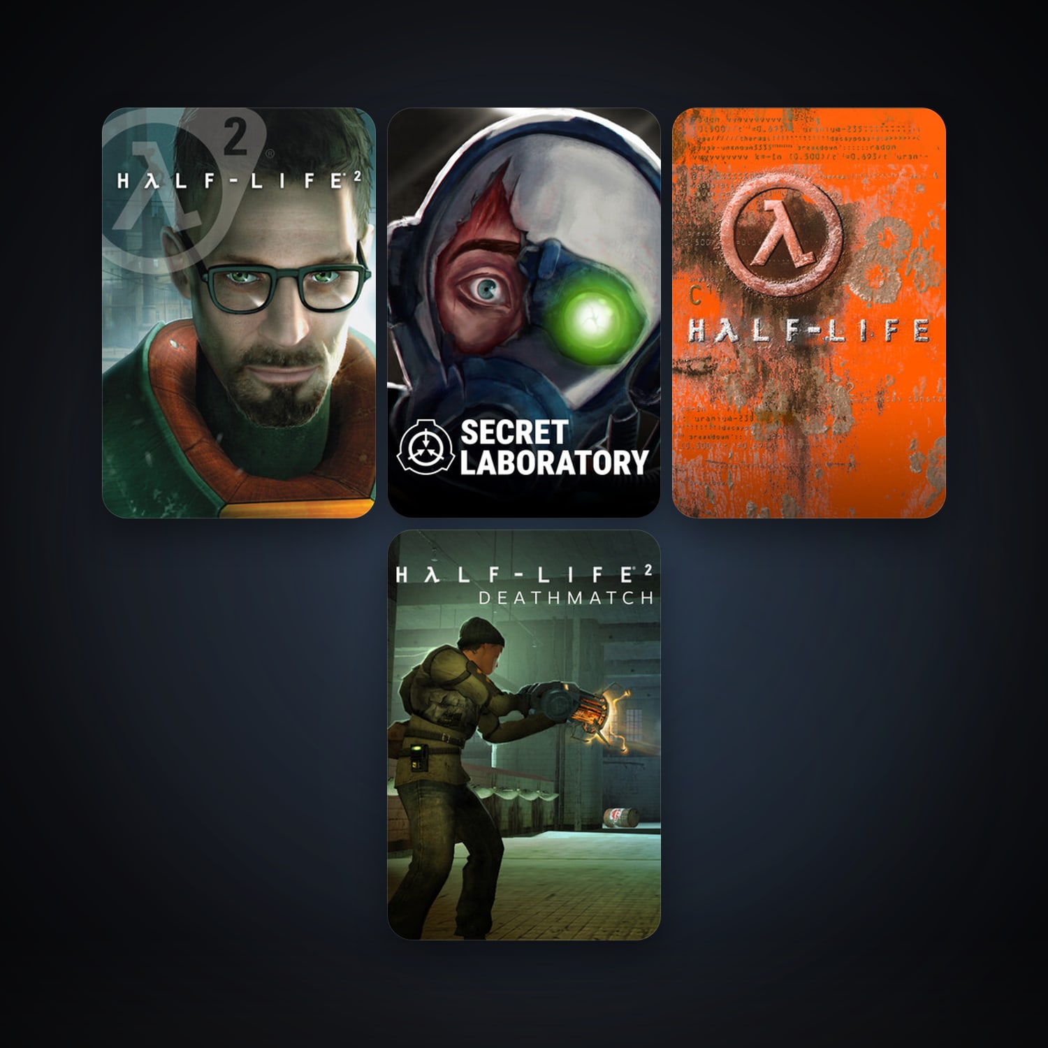 Half-Life + Half-Life 2, 27 games, clean — HabibiAccounts
