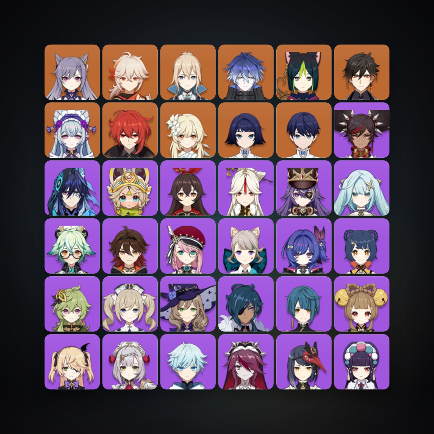 Genshin Impact | AR 50 | 45 Chars | 8× 5★ — Genshin / miHoYo Account — HabibiAccounts