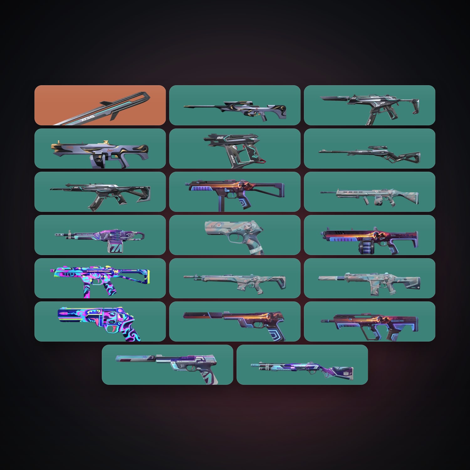 EU locker — 1 knives, 21 skins, lvl 45 — HabibiAccounts