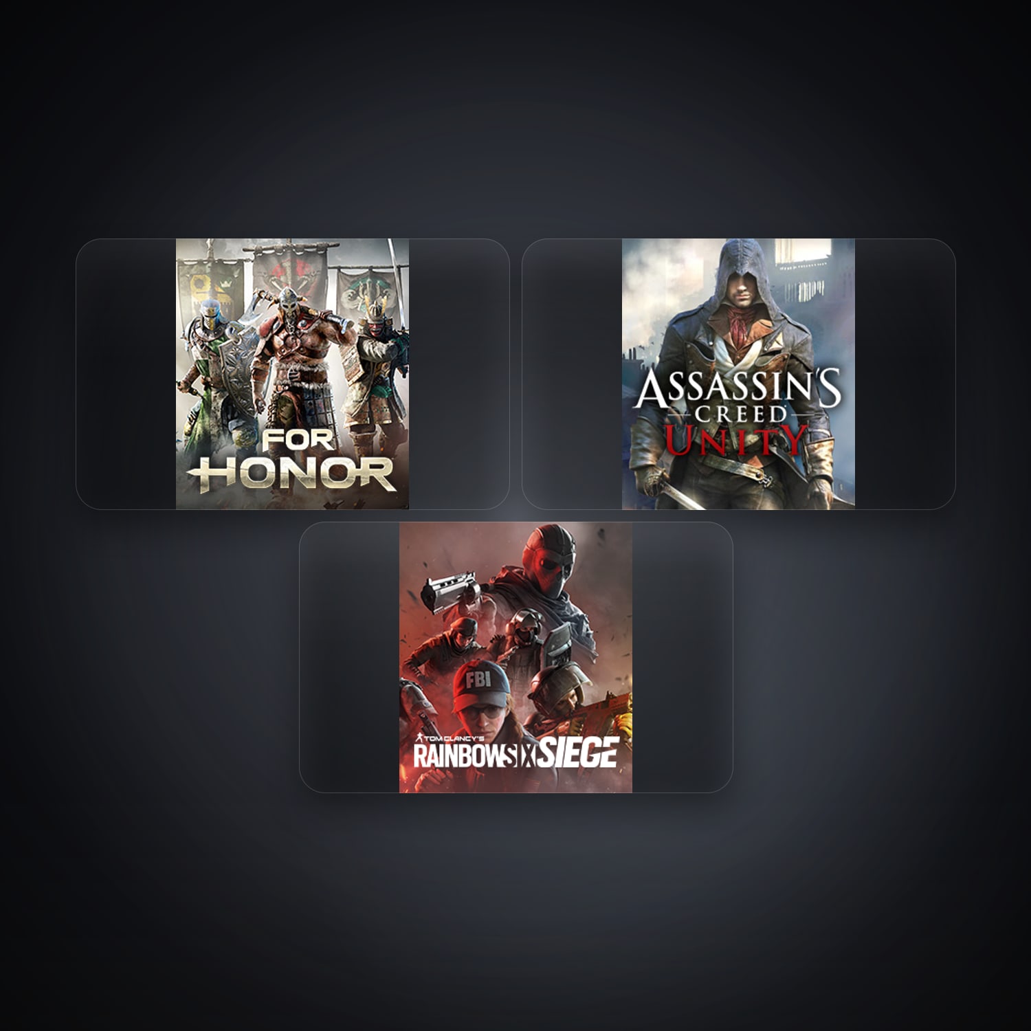 Ubisoft For Honor + Assassin's Creed Unity — BR — 3 games — HabibiAccounts